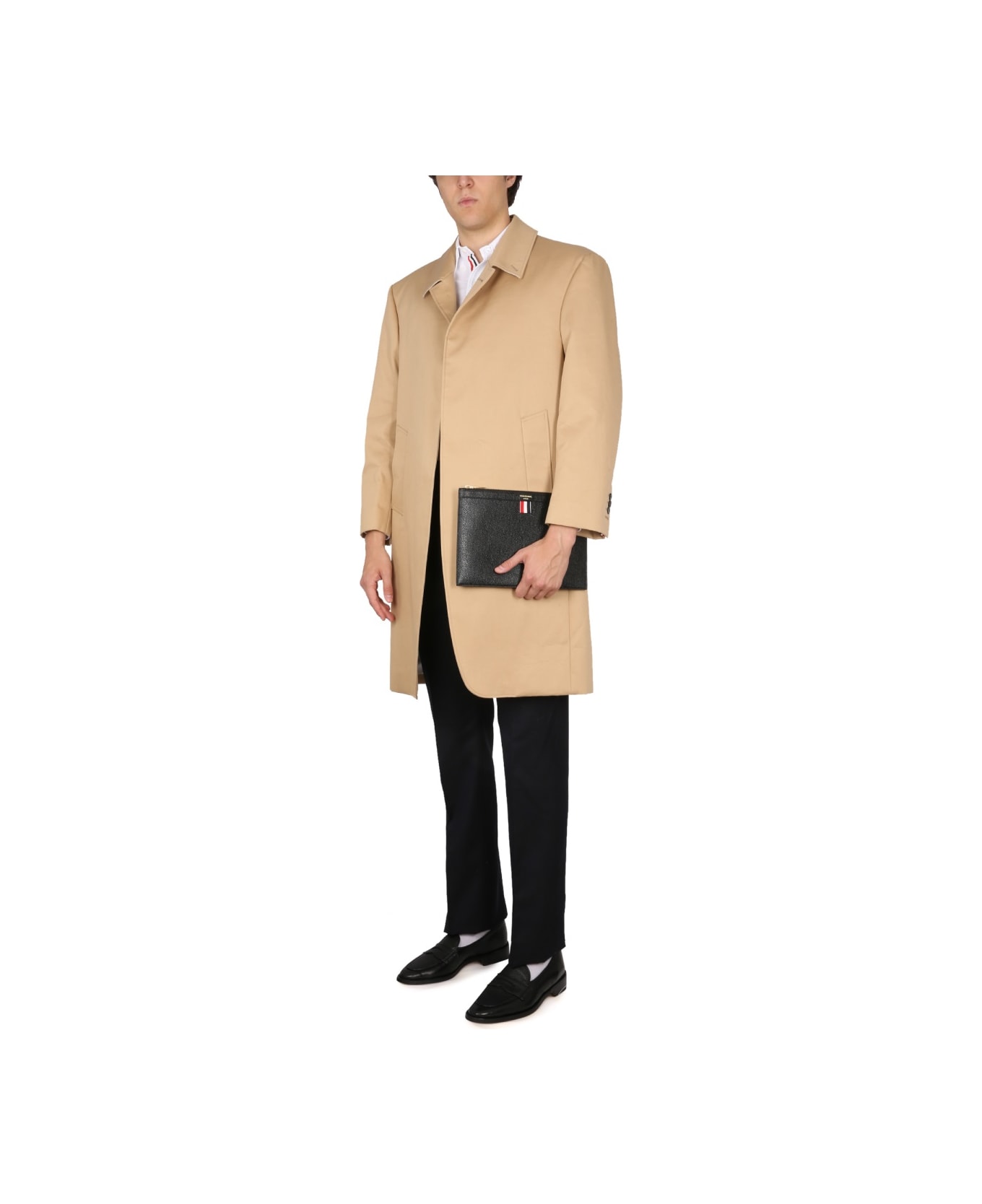 Thom Browne Cotton Coat - BROWN