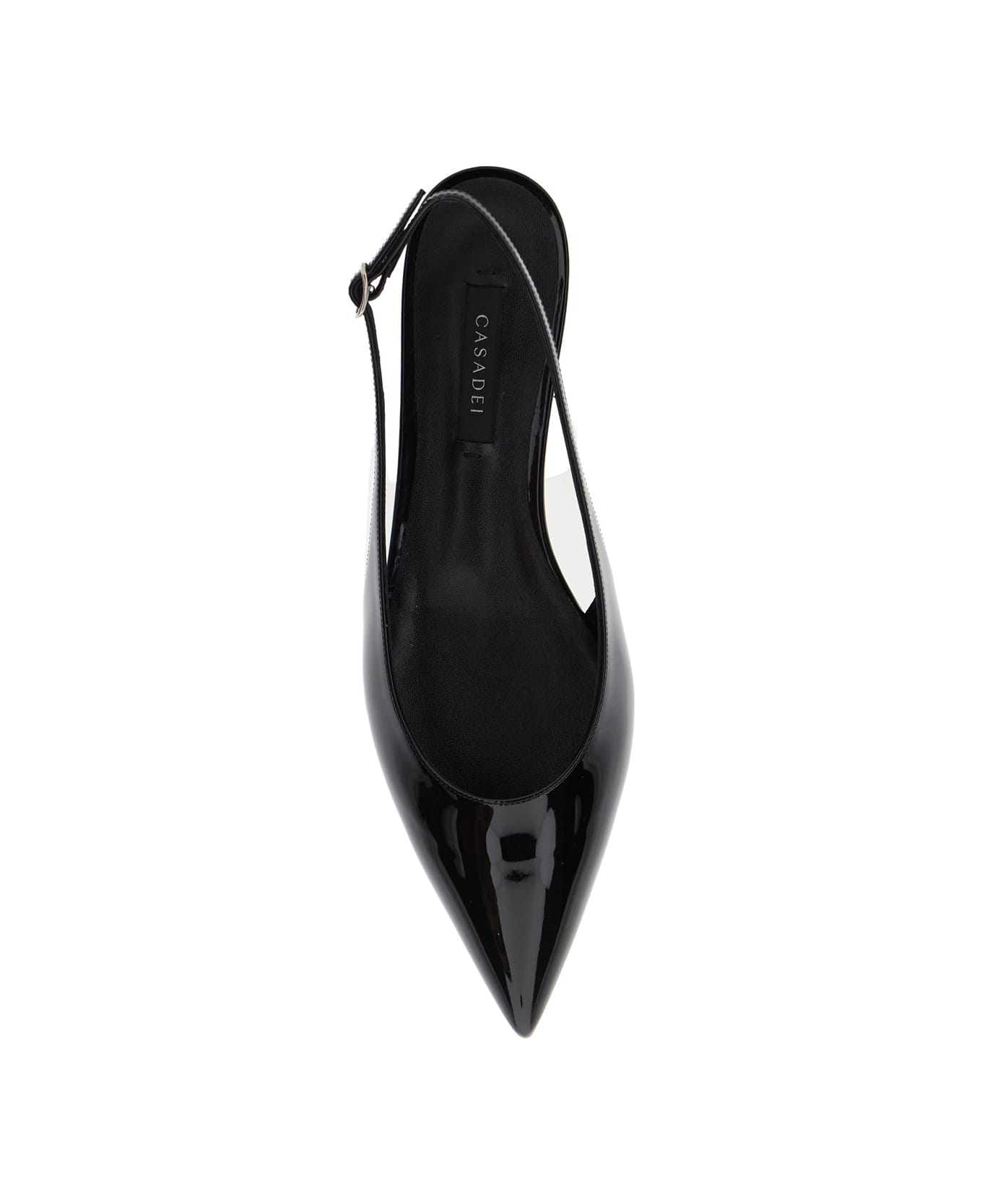 Casadei 
miniblade Tiffany
 Black Slingback Ballet Shoes In Patent Leather Woman - Black
