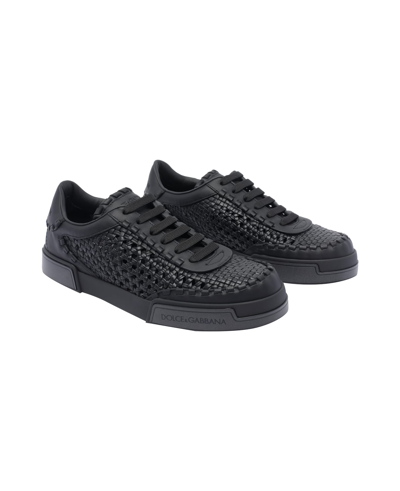 Dolce & Gabbana Portofino Yacht Sneakers - Black