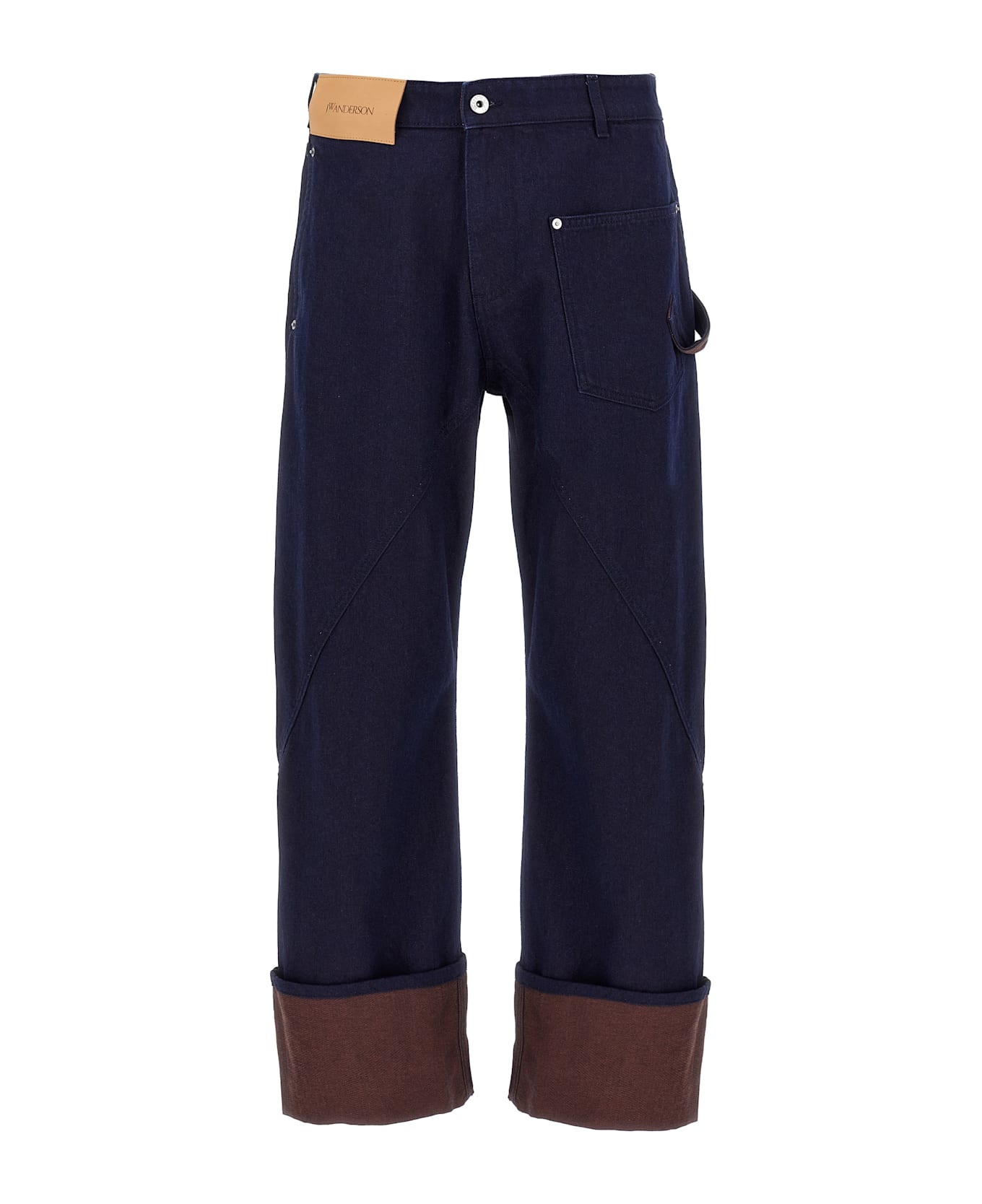 J.W. Anderson 
turn Up Twisted Workwear
 Jeans - BLUE