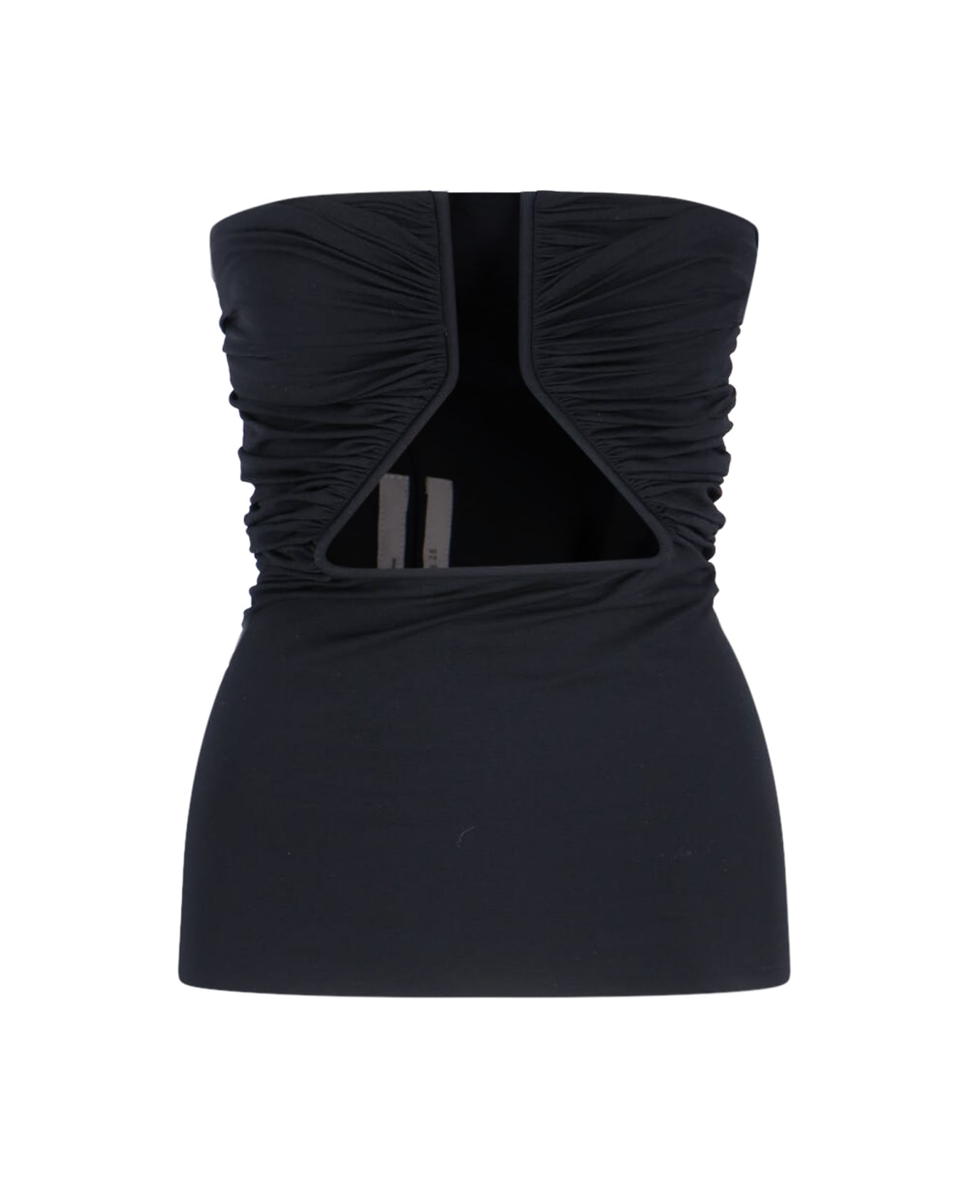 Rick Owens Top Bustier Cut-out - Black