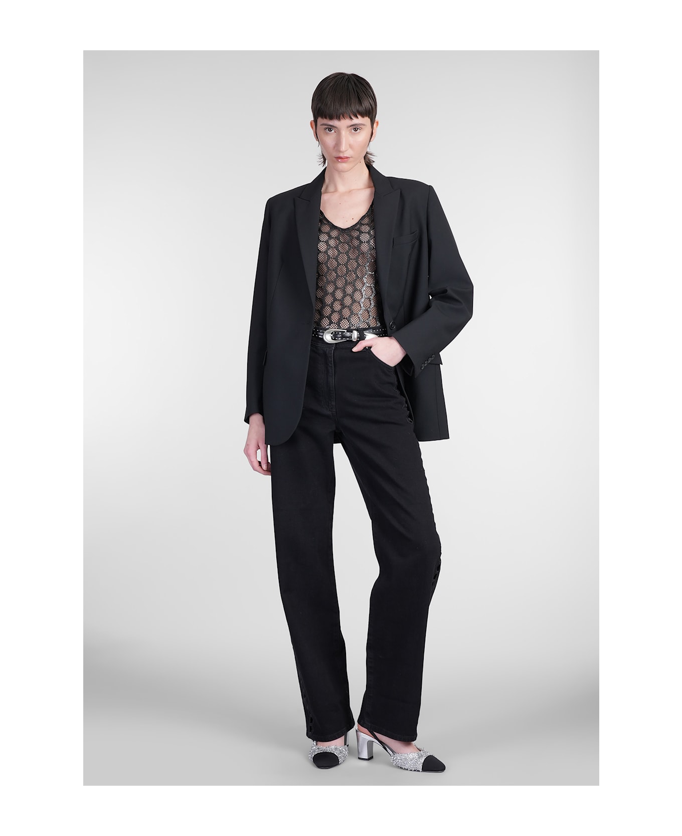 IRO Zouise Body In Black Polyester - black