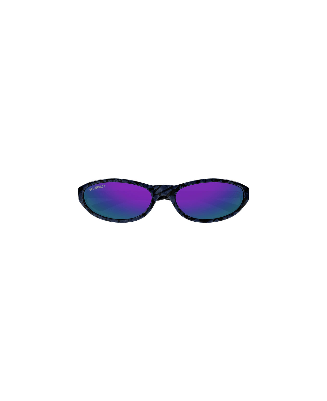 Balenciaga Eyewear Bb0007s-011 - Black / Violet Sunglasses - Black