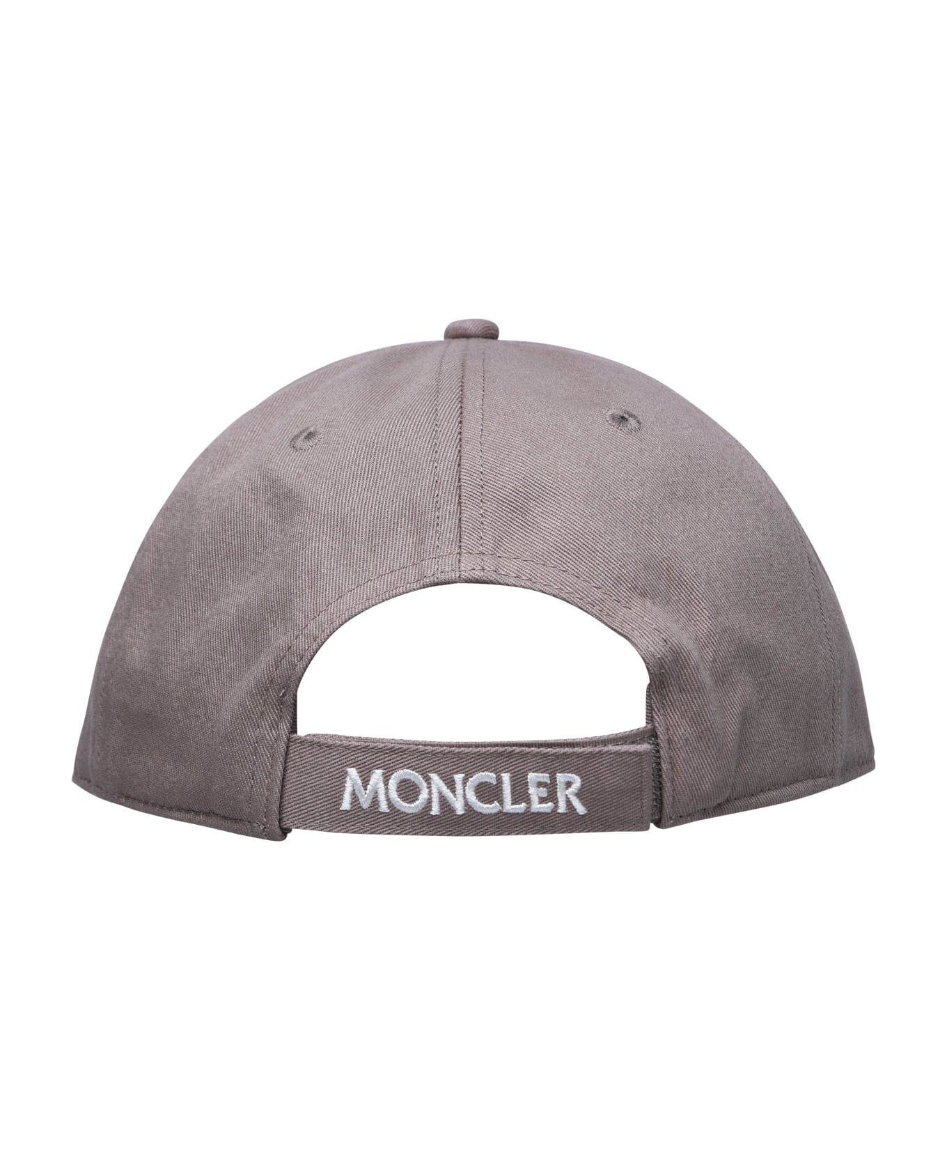 Moncler Logo Patch Baseball Cap - Pink