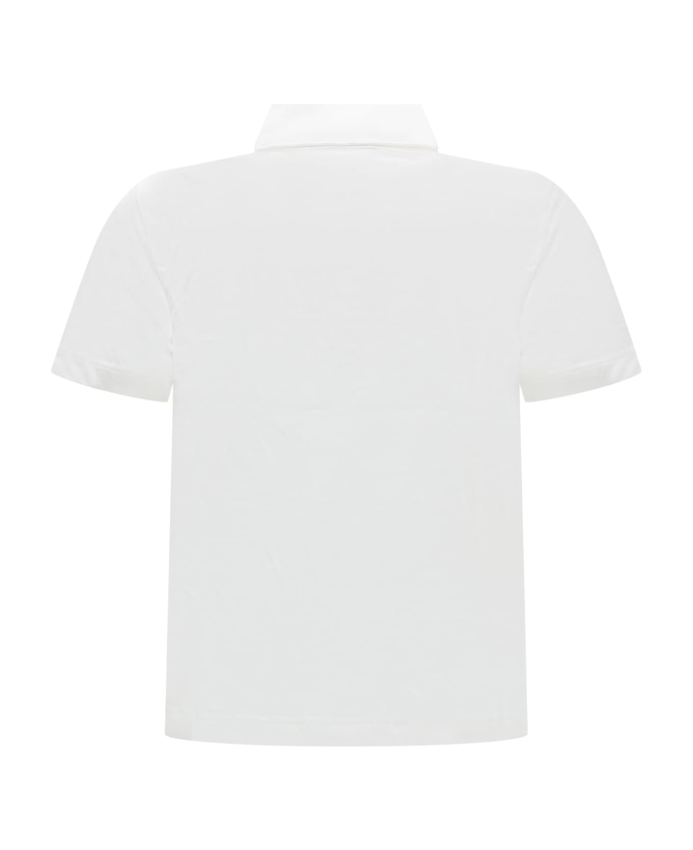 Emporio Armani Logo Polo - WHITE Tシャツ＆ポロシャツ