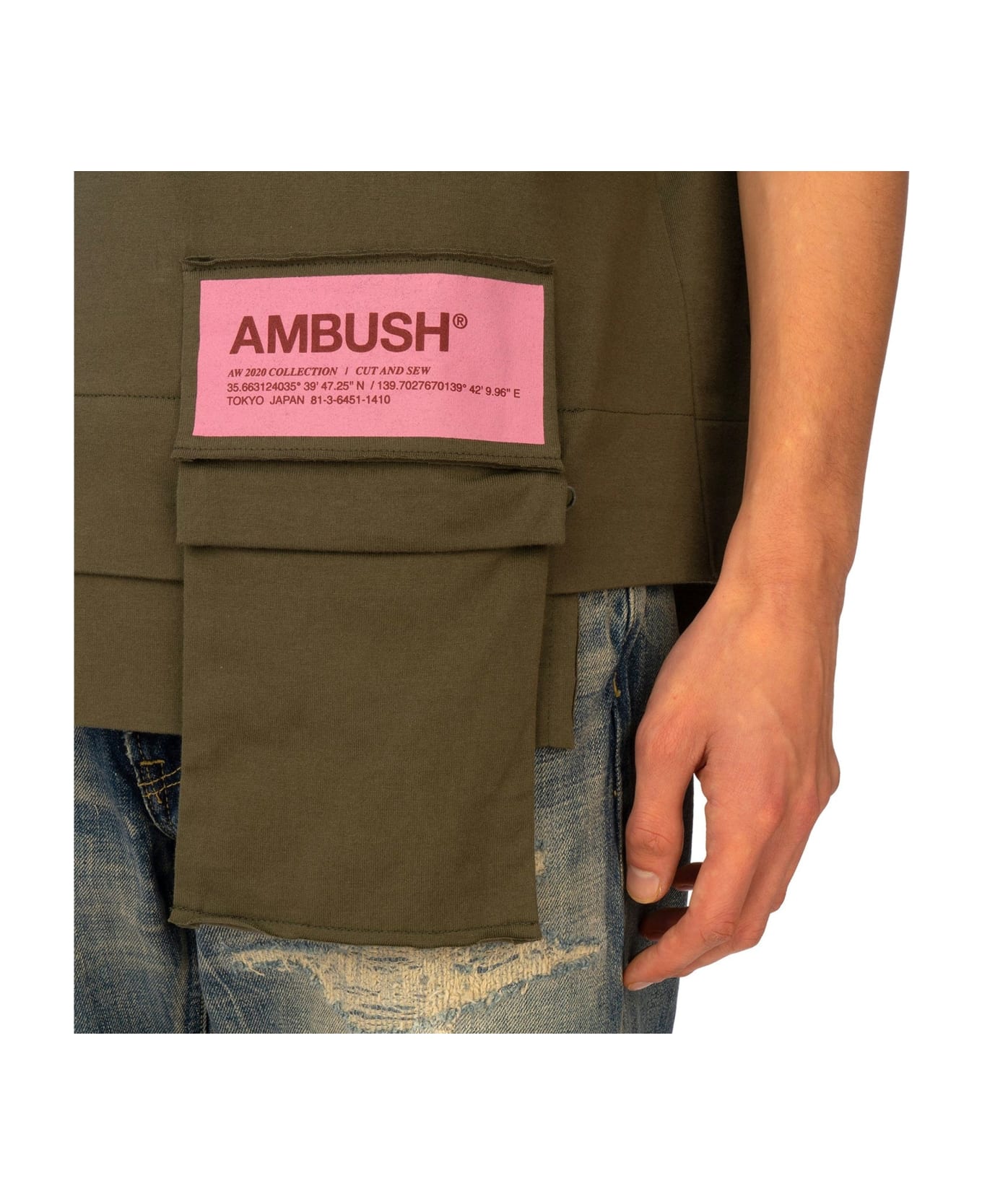 AMBUSH Cotton T-shirt - Green シャツ