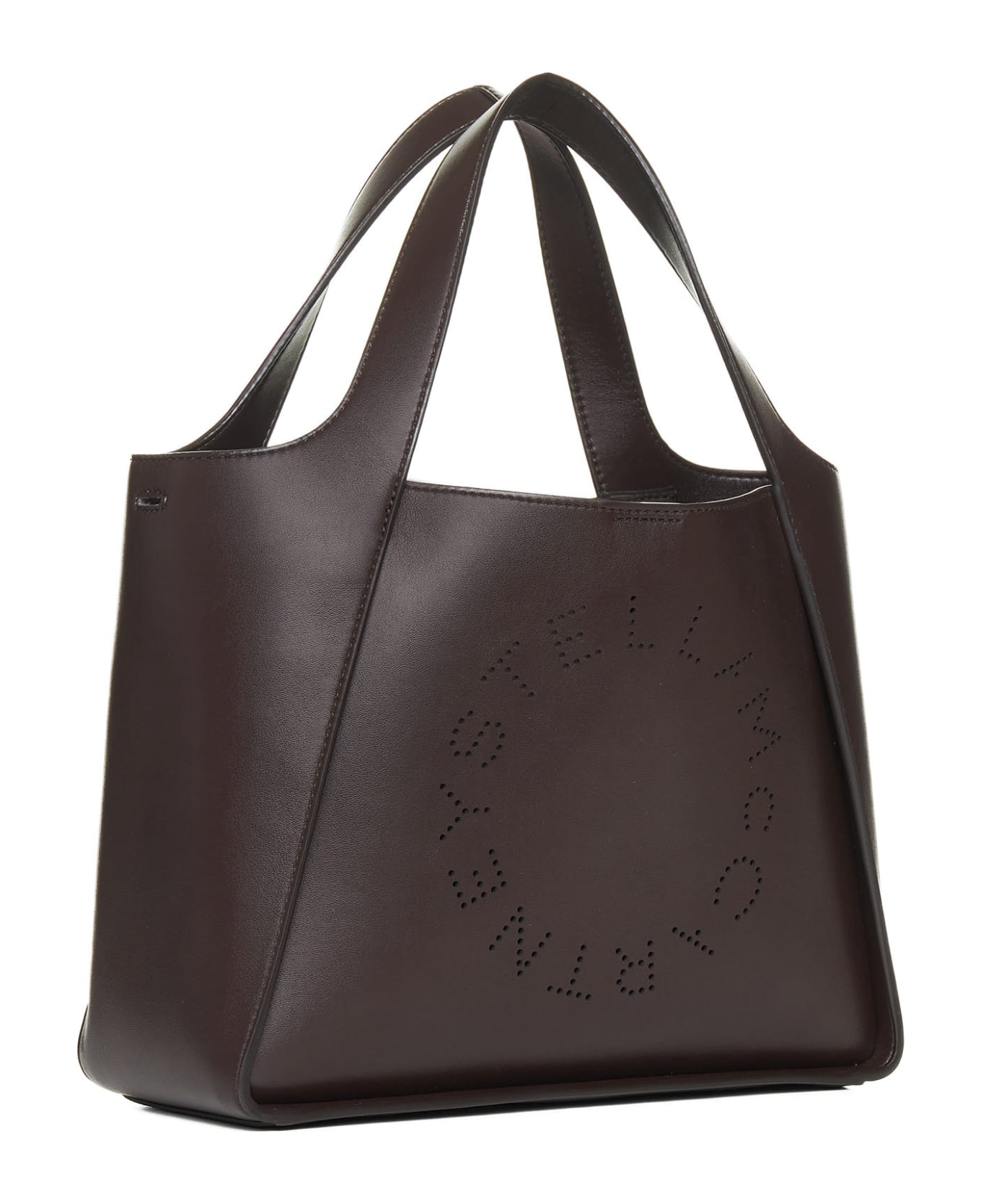 Stella McCartney Stella Logo Shoulder Bag - Chocolate Brown