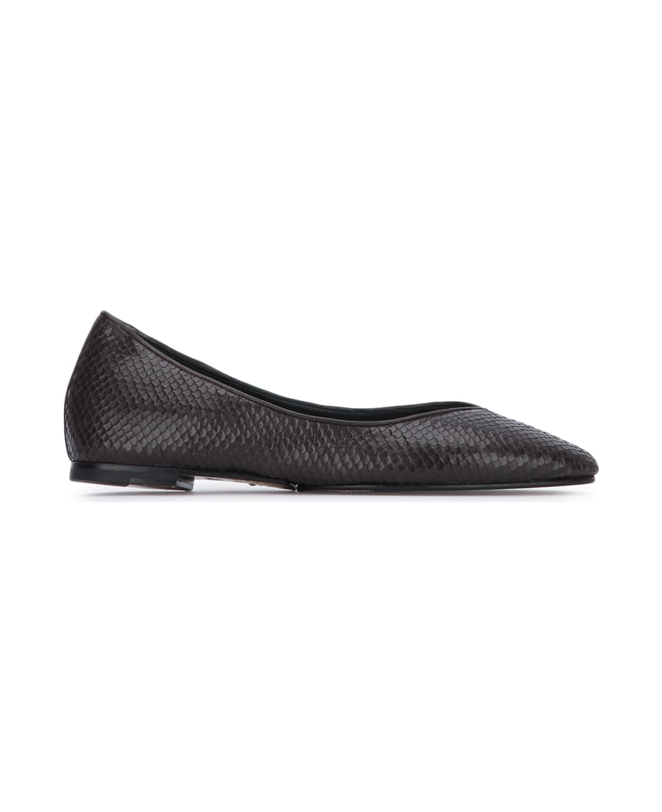Jacquemus Les Ballerines Ovalo - DARKBROWN