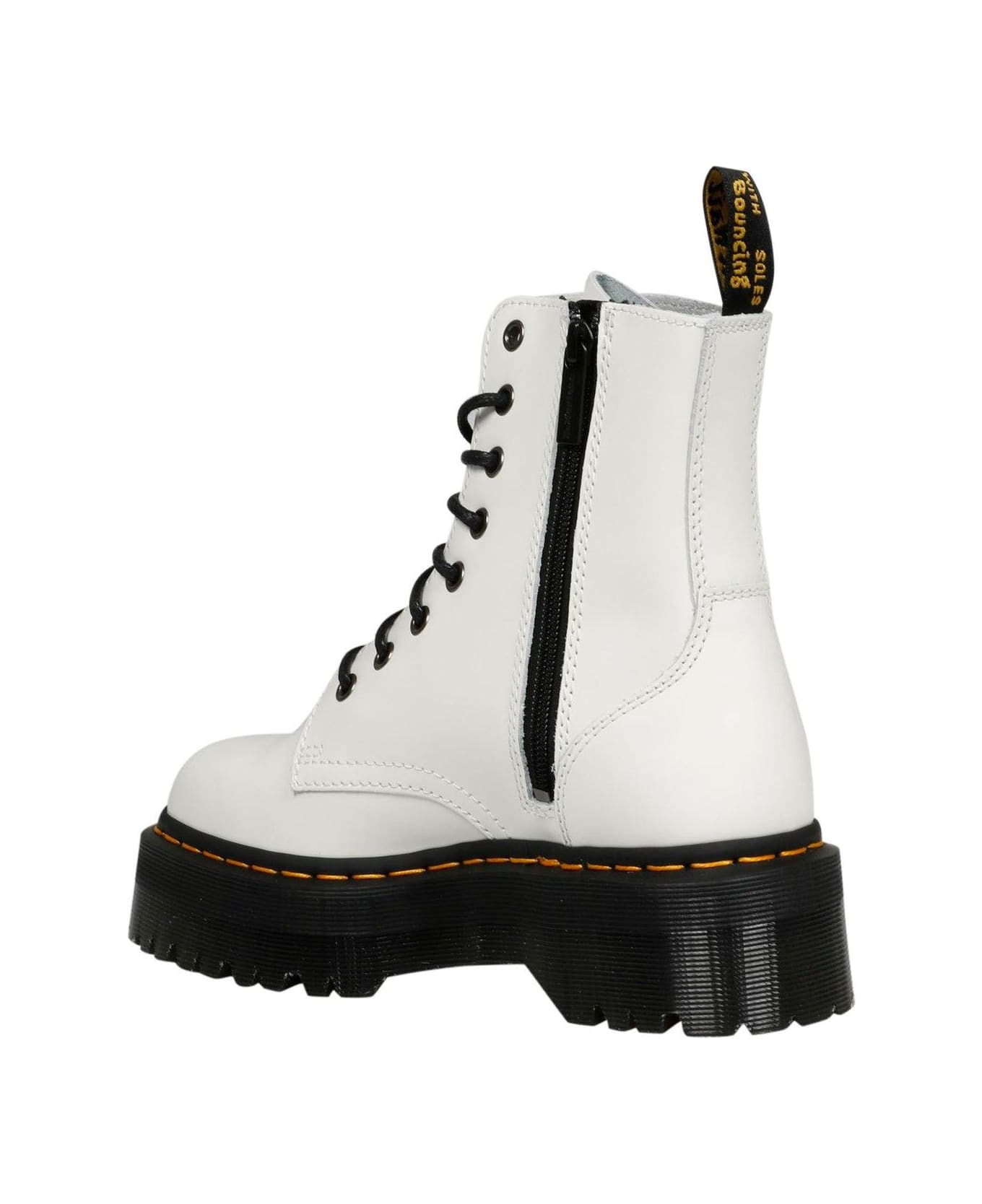 Dr. Martens Jadon Platform Boots - White Smooth