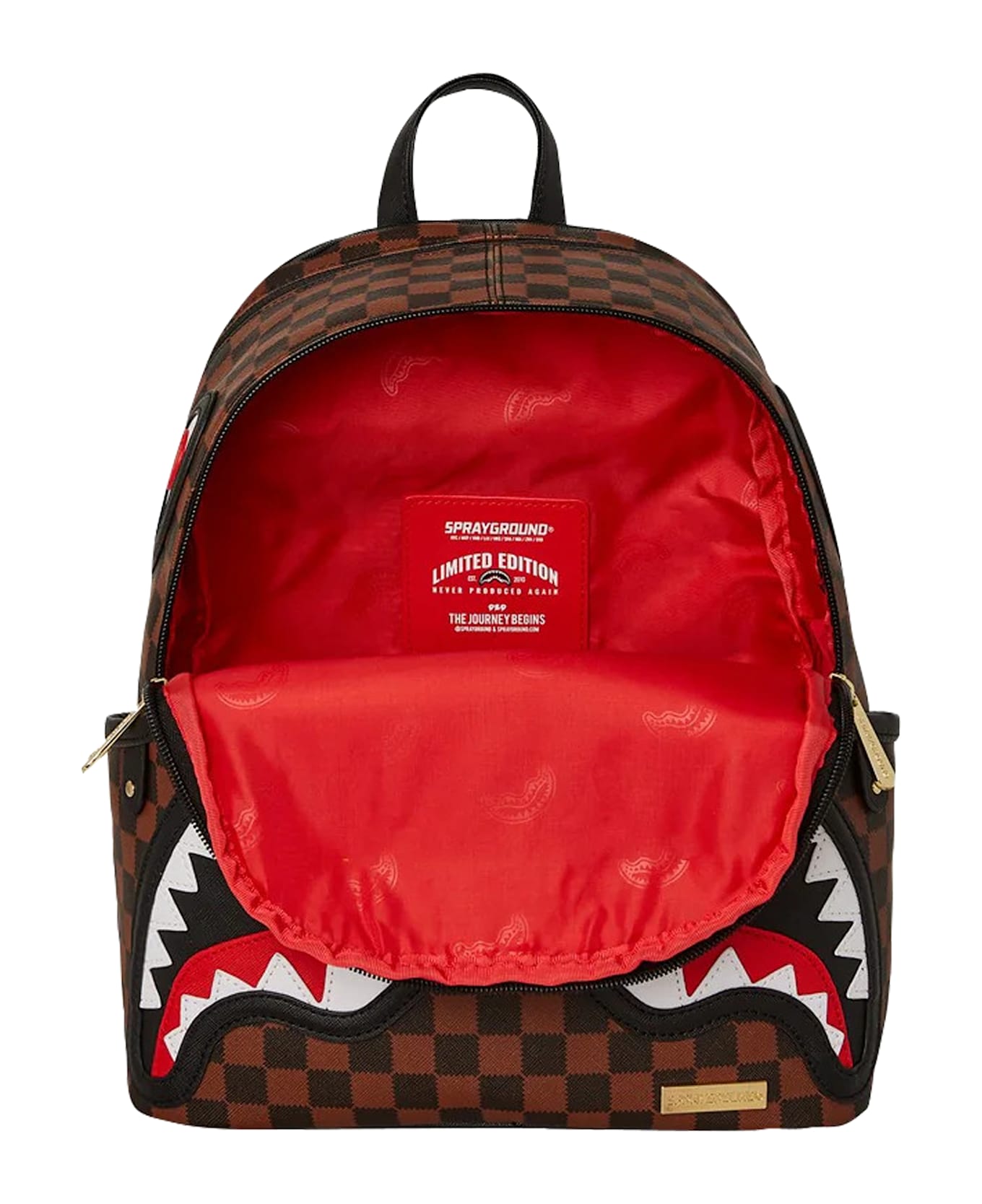 Sprayground Tooth Sharks In Paris Bakcpack - Brown