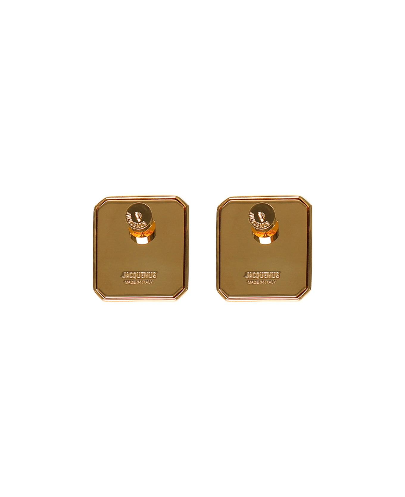 Jacquemus Carré Drop Earrings - SILVER / GOLD