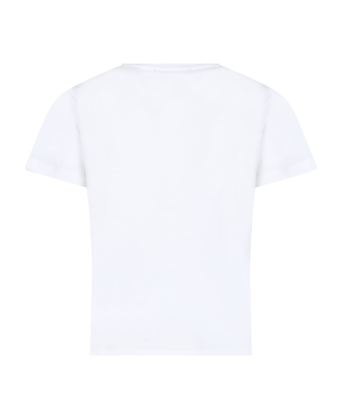 Balmain White T-shirt For Boy With Logo - White Tシャツ＆ポロシャツ