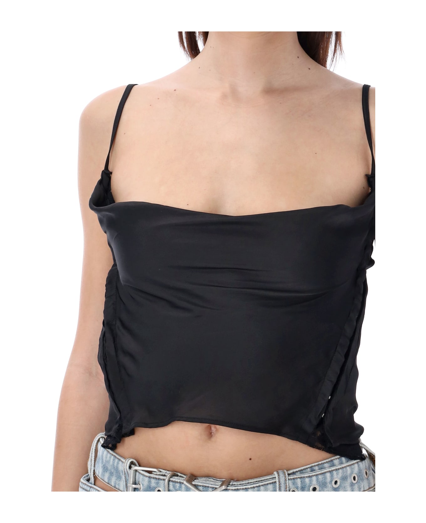 Y/Project Hook And Eye Top - BLACK