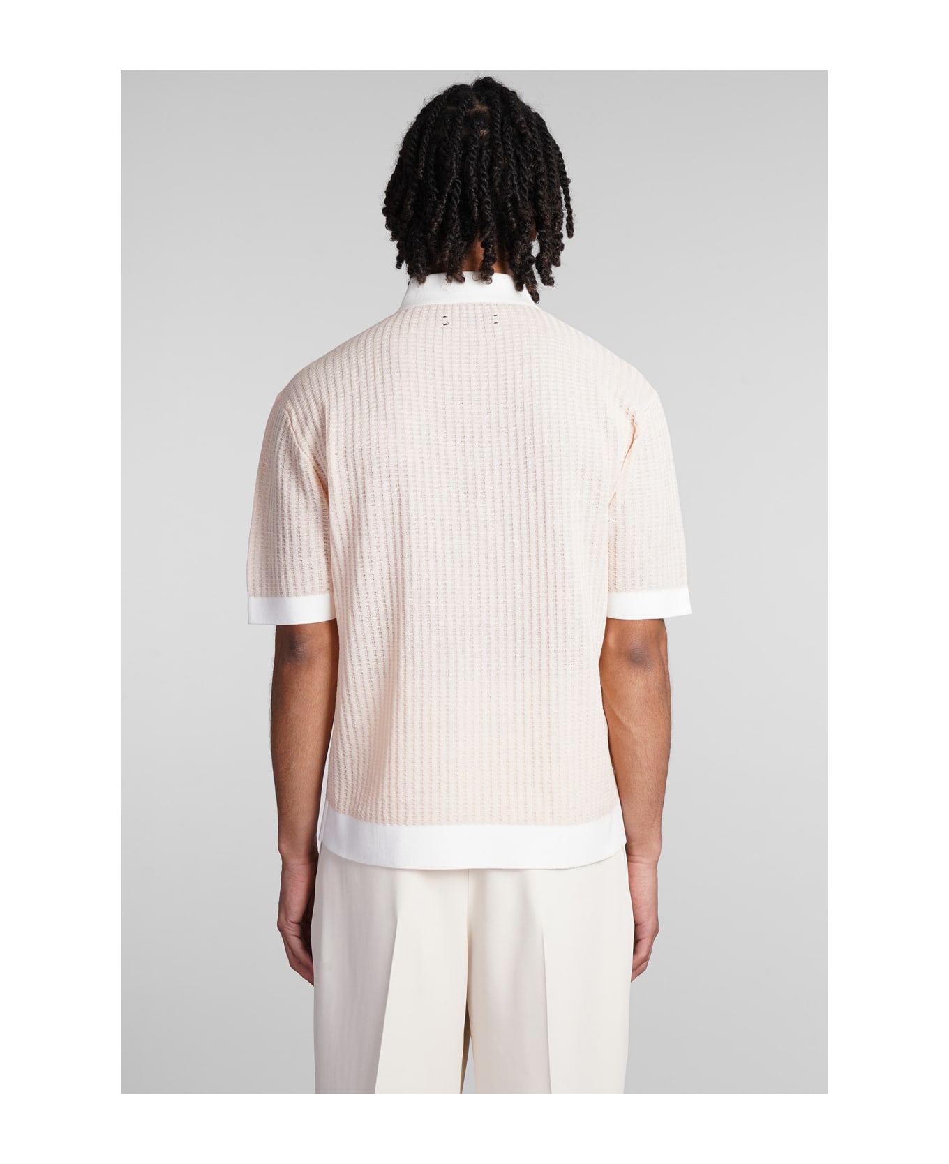 AMIRI Polo In Rose-pink Cotton - rose-pink