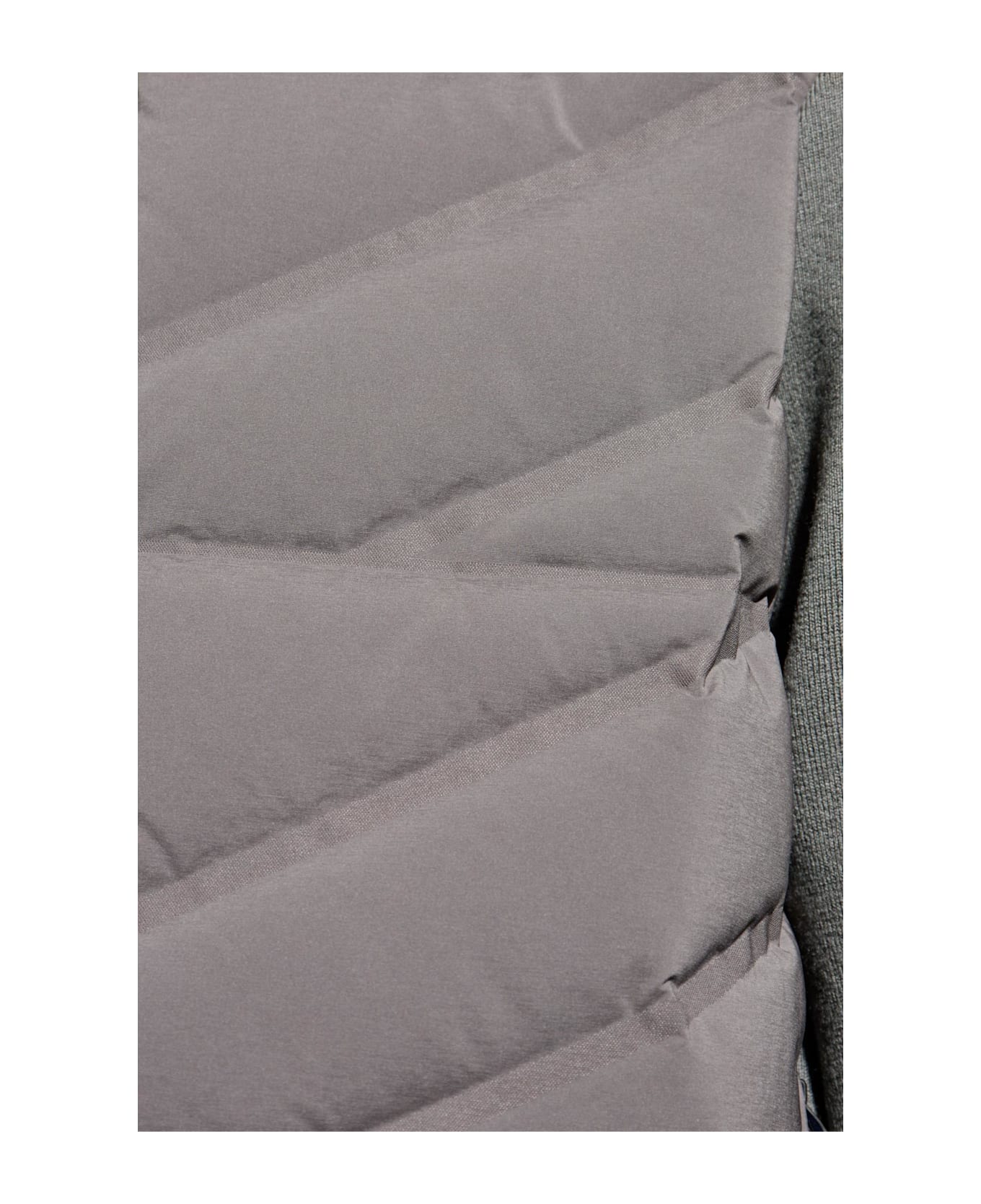 Emporio Armani Cardigan With Down Filling - Grey