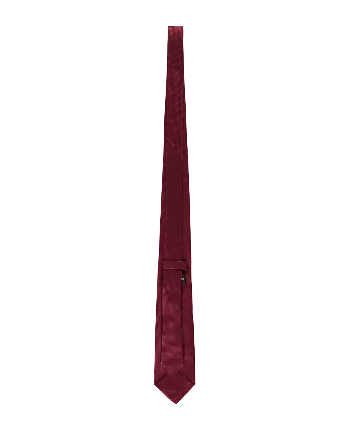 Corneliani Jacquard Silk Tie - Burgundy