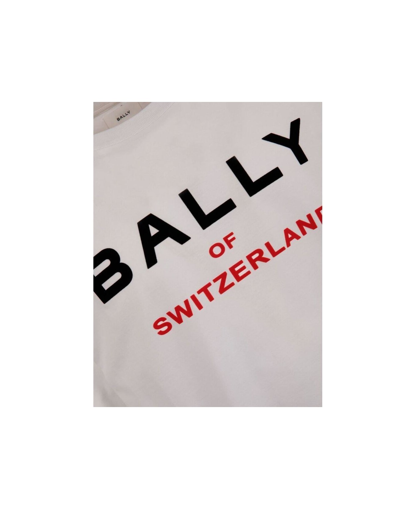 Bally Logo Printed Crewneck T-shirt - WHITE