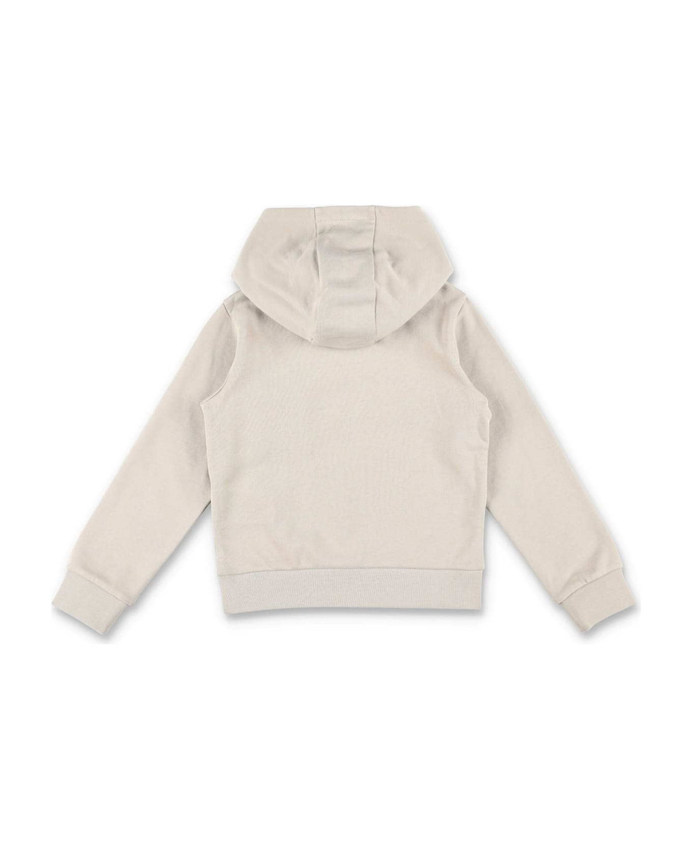 Moncler Kid - Embroidered Tonal Logo Cotto Hoodie - NUDE