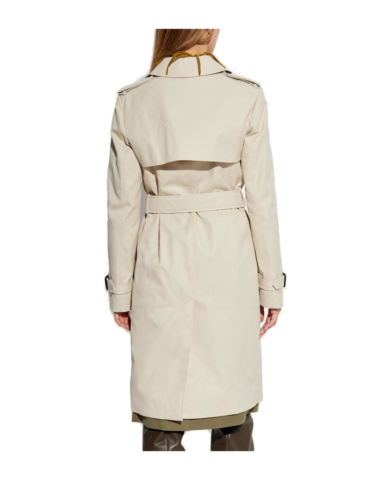Burberry Belted Trench Coat - Beige