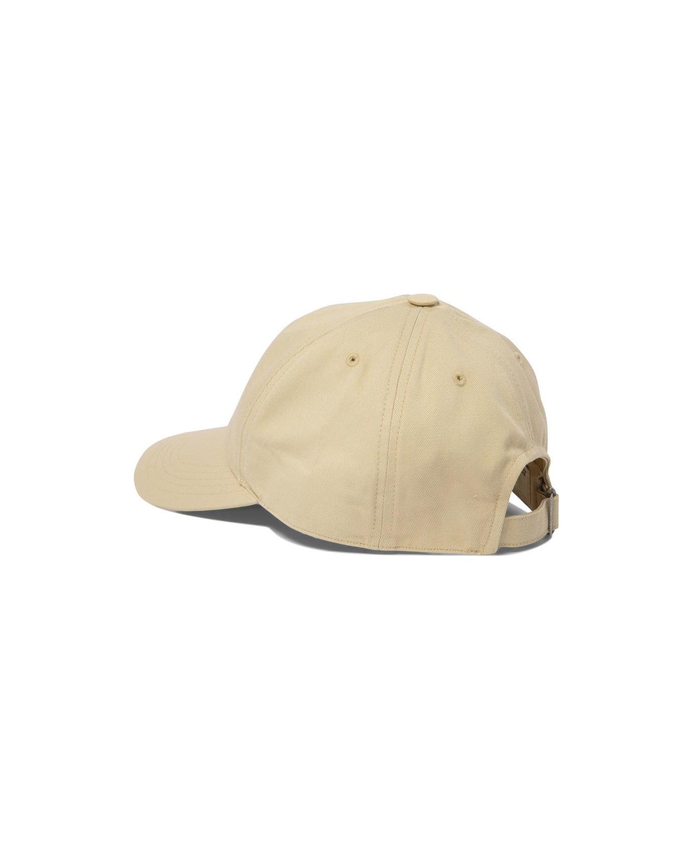 Isabel Marant Tomas Logo Embroidered Baseball Cap - Beige