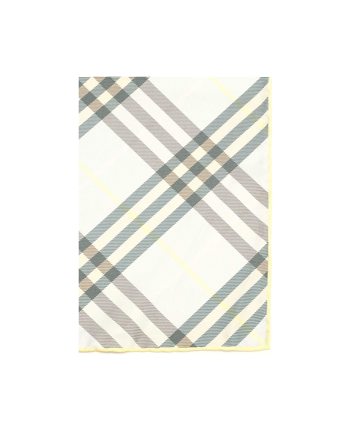 Burberry Silk Twill Scarf - Green