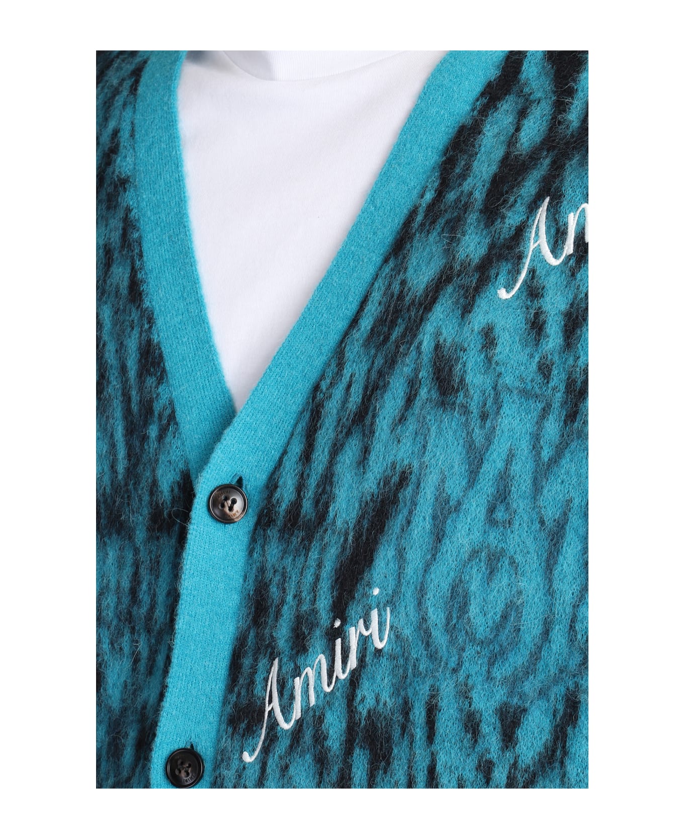 AMIRI V-neck Cardigan - Blue ニットウェア