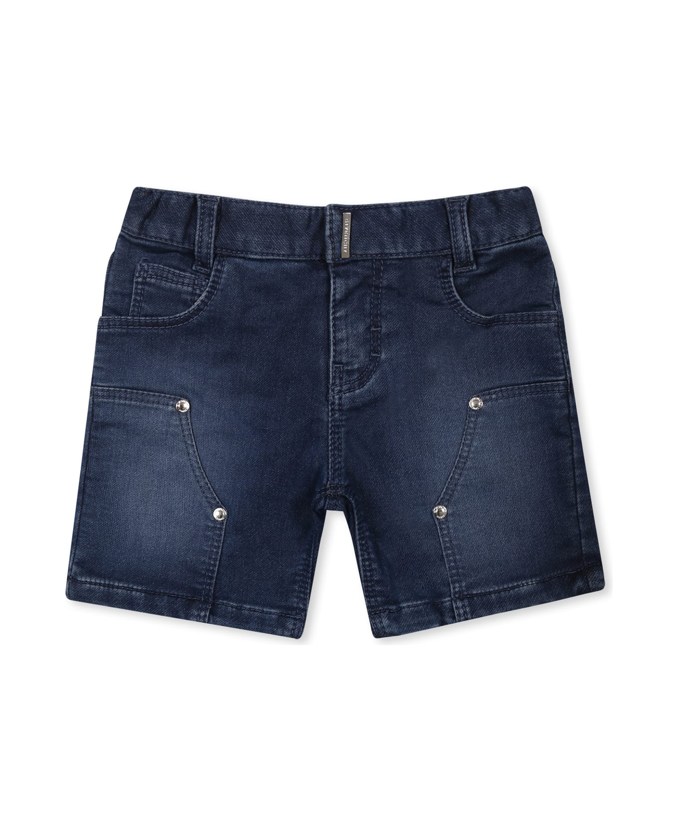 Givenchy Denim Shorts For Baby Boy With Logo - Denim