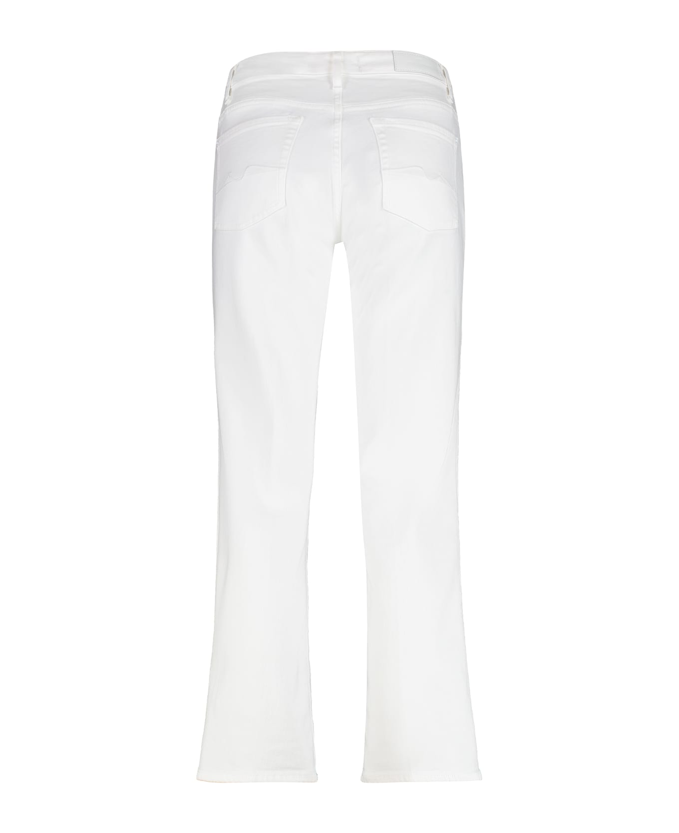 7 For All Mankind Calie Straight Leg Jeans - White