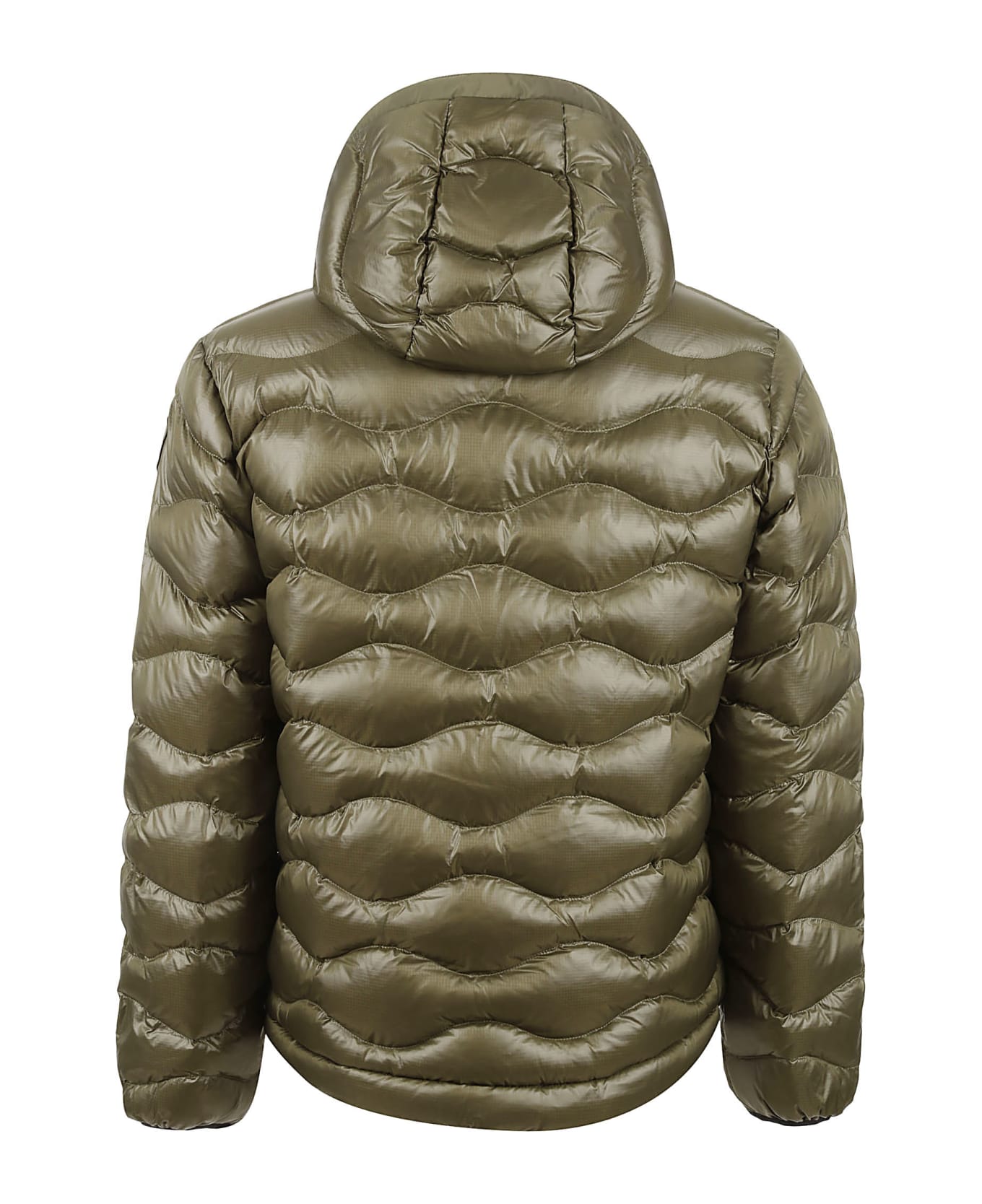 Blauer Patched Pocket Quilted Puffer Jacket - Military Green ダウンジャケット