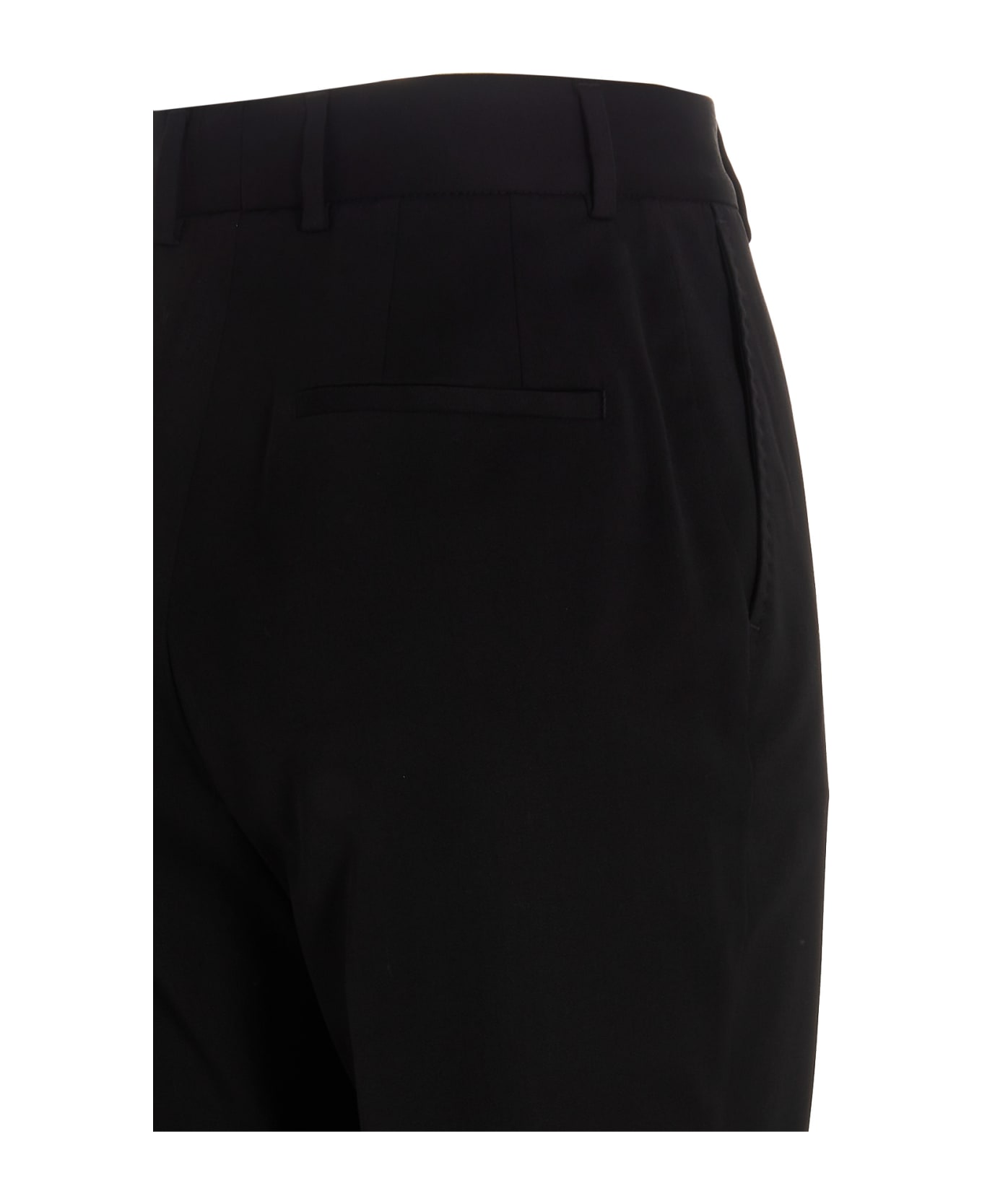 Dolce & Gabbana Virgin Wool Tailored Trousers - black