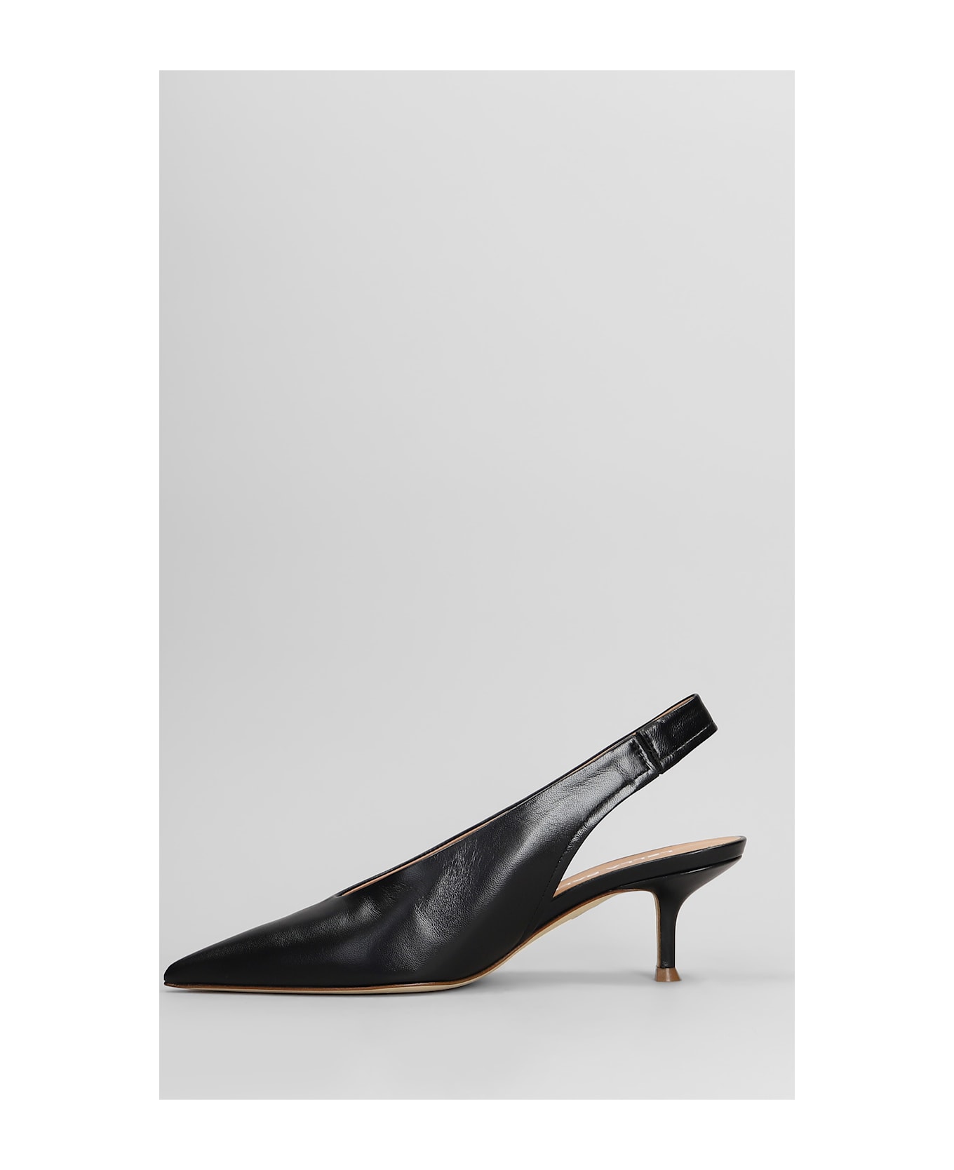 Lella Baldi Pumps In Black Leather - black
