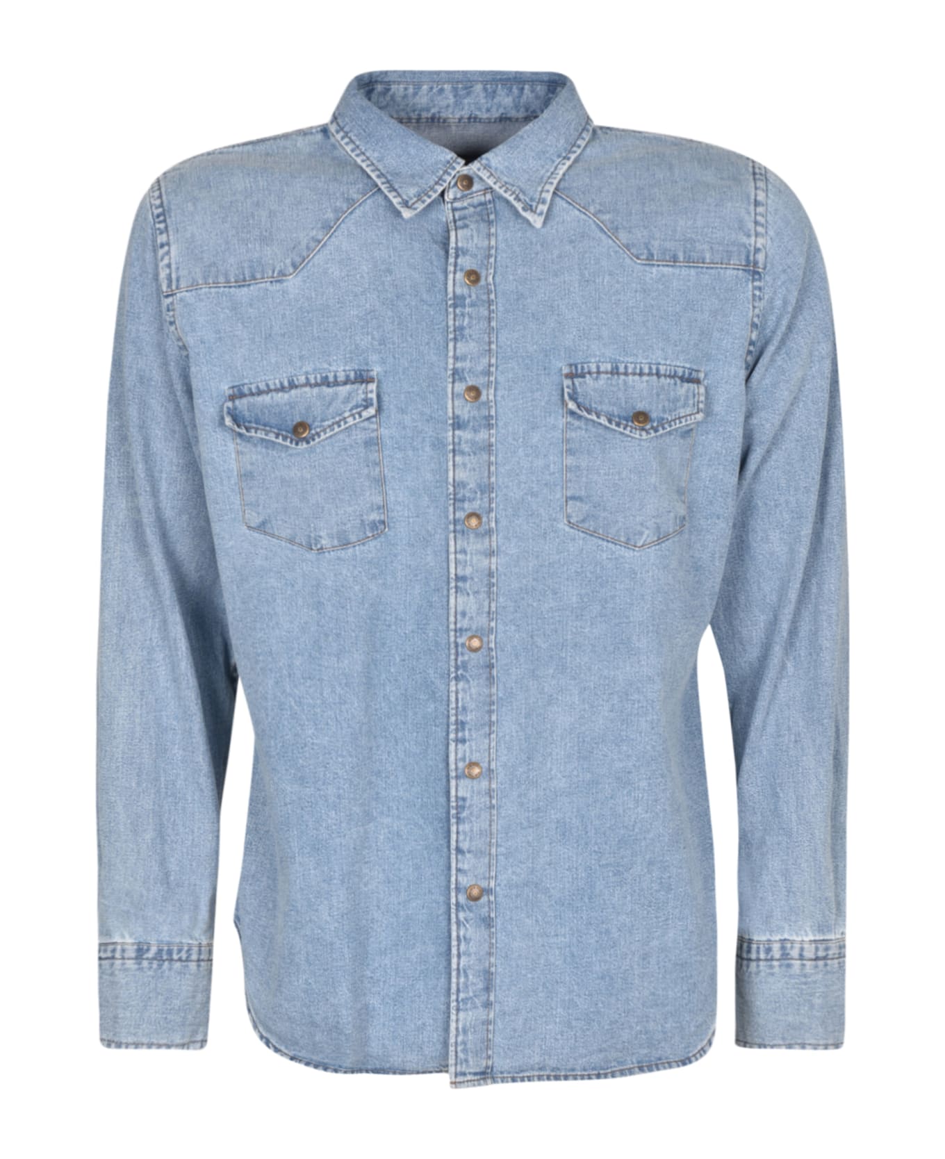 Tom Ford Denim Buttoned Shirt - Medium Blue