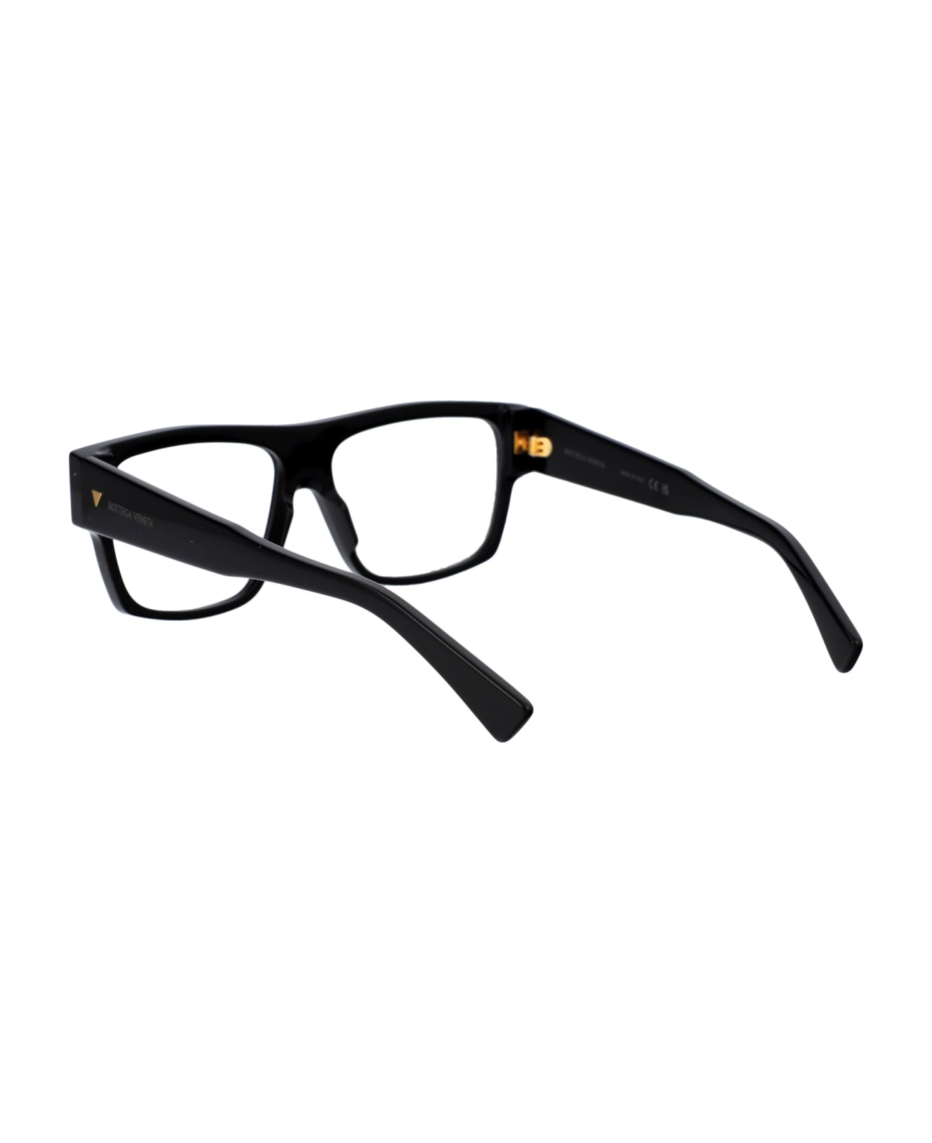 Bottega Veneta Eyewear Bv1290o Glasses - 001 BLACK BLACK TRANSPARENT