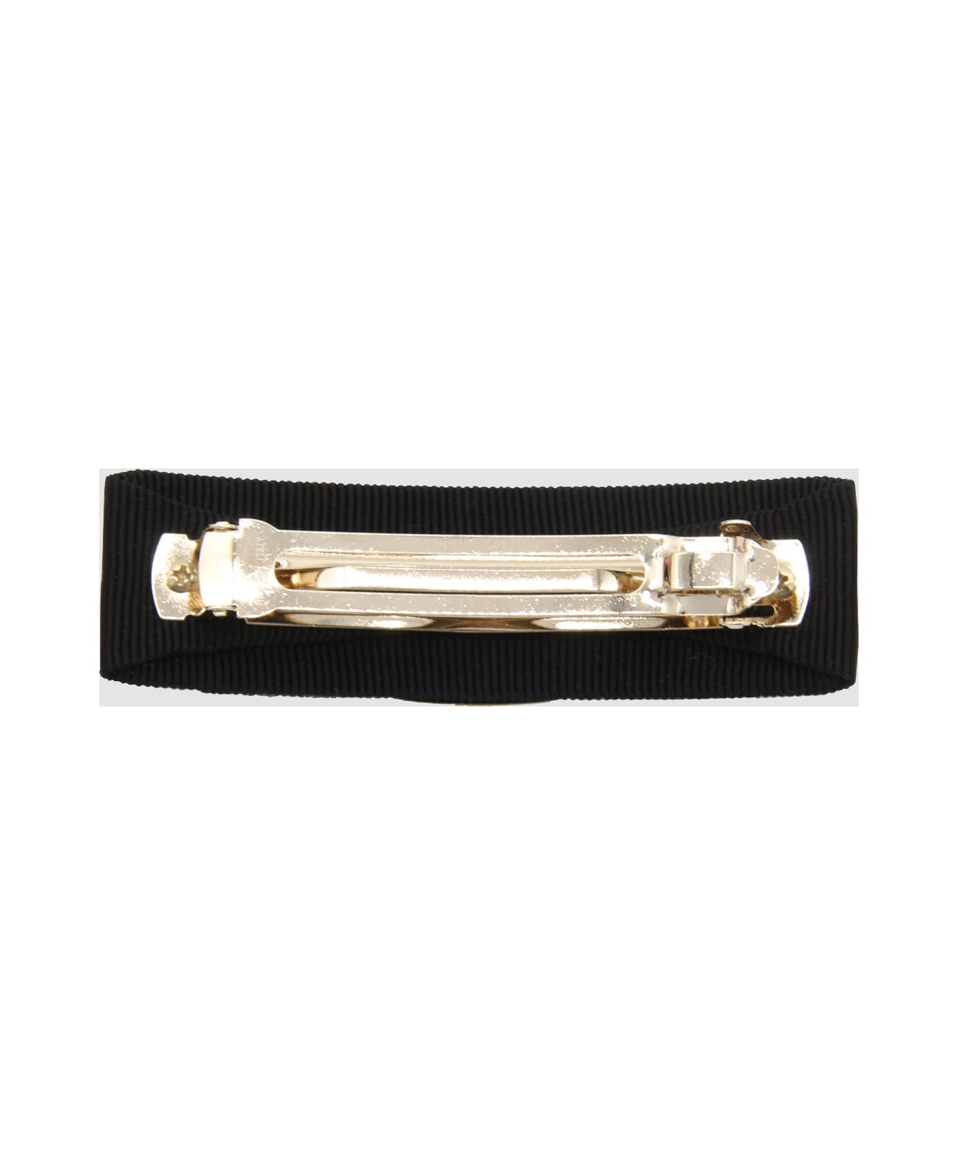 Ferragamo Black Cotton And Metal Vera Hair Clip - Black