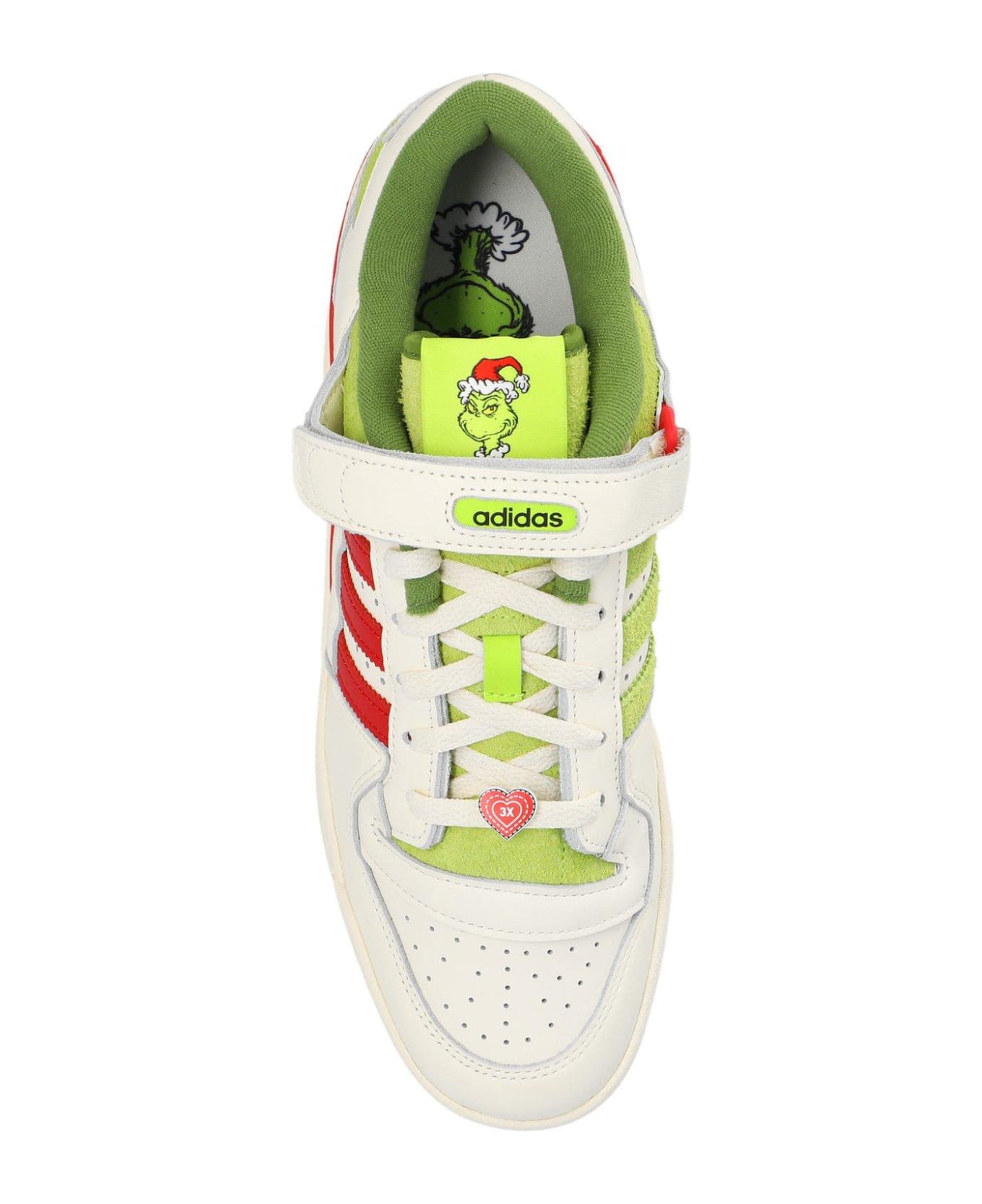 Adidas Originals Forum Low X The Grinch Lace-up Sneakers - Cwhite Colred Sslim