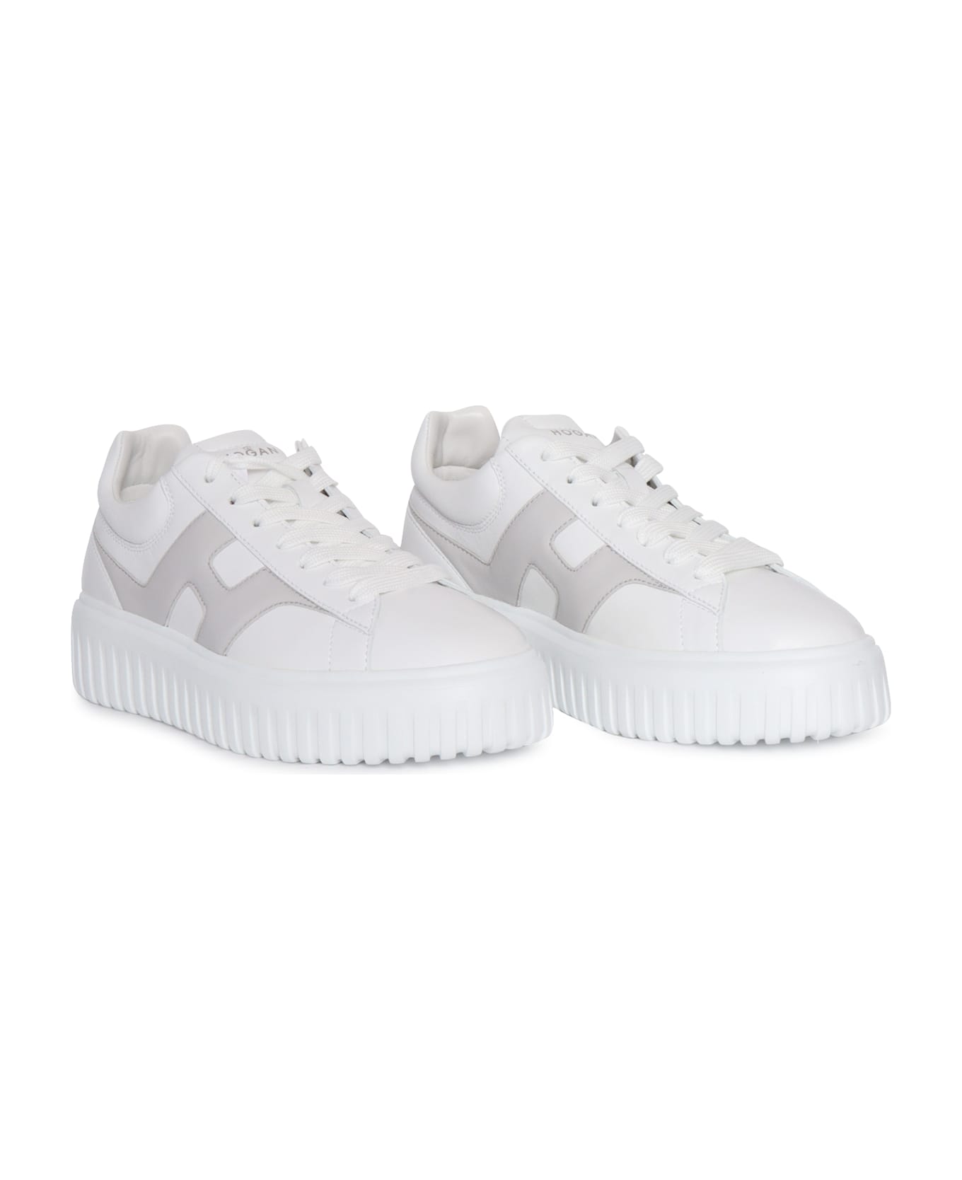 Hogan H-stripes Sneakers - WHITE