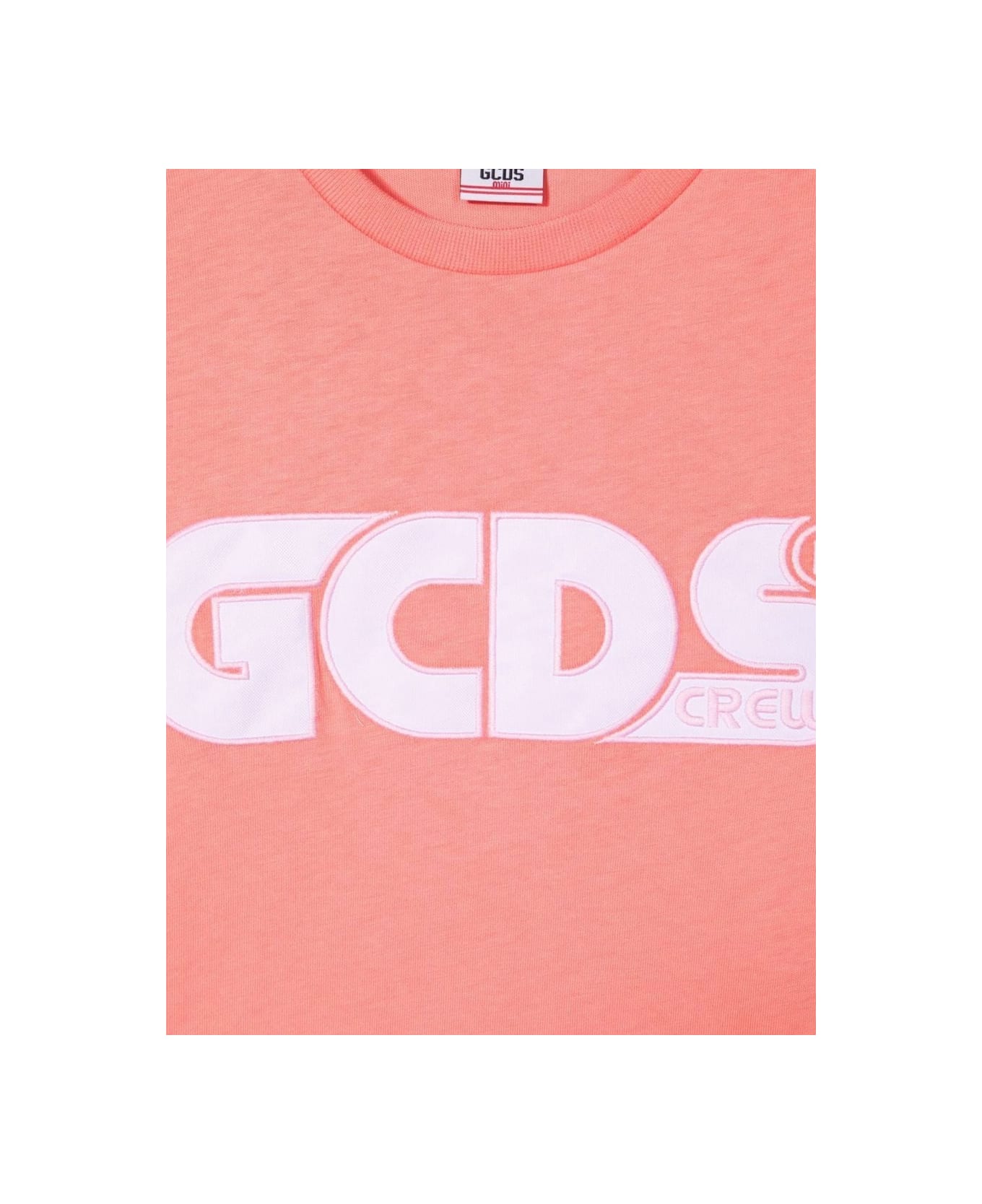 GCDS Oversize Jersey T-shirt Girl - PINK