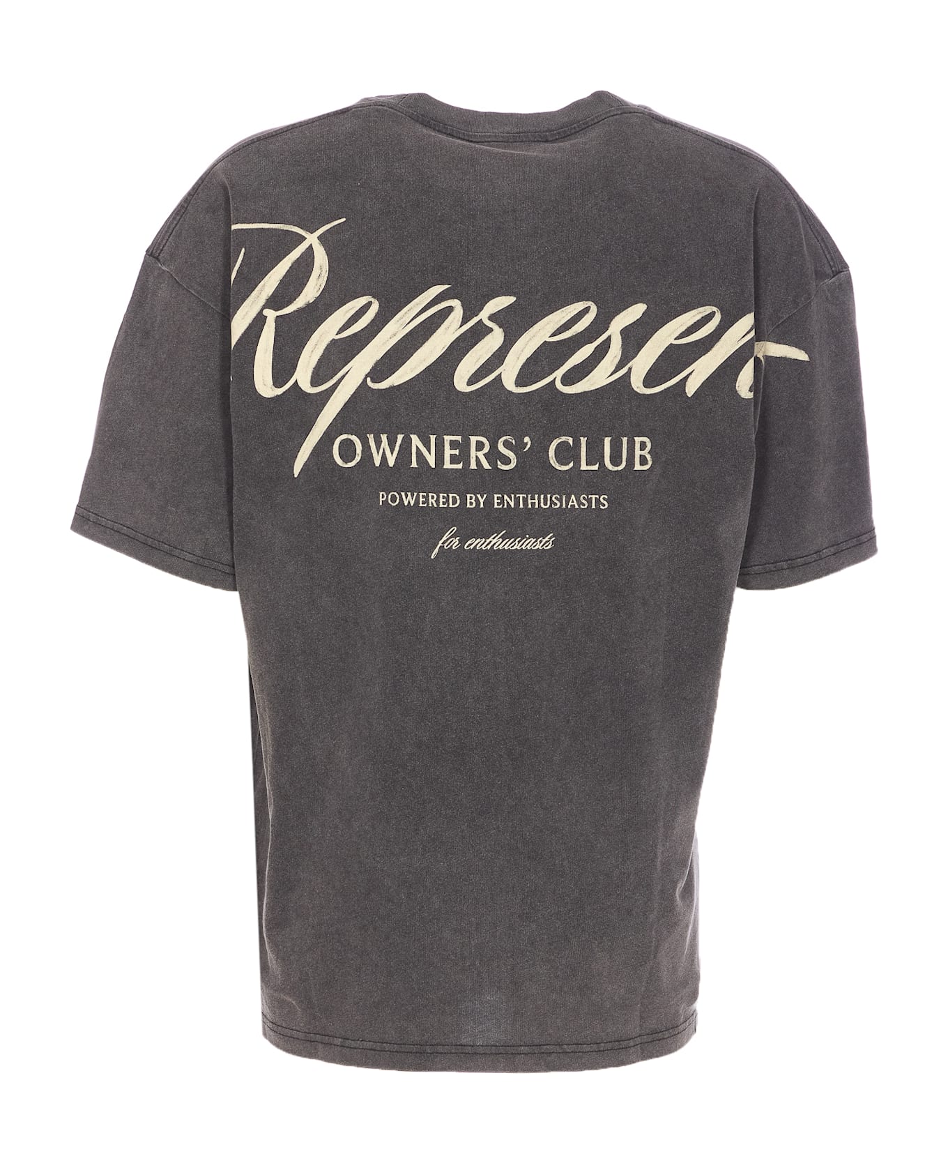 REPRESENT Owners Club Script T-shirt - Grey