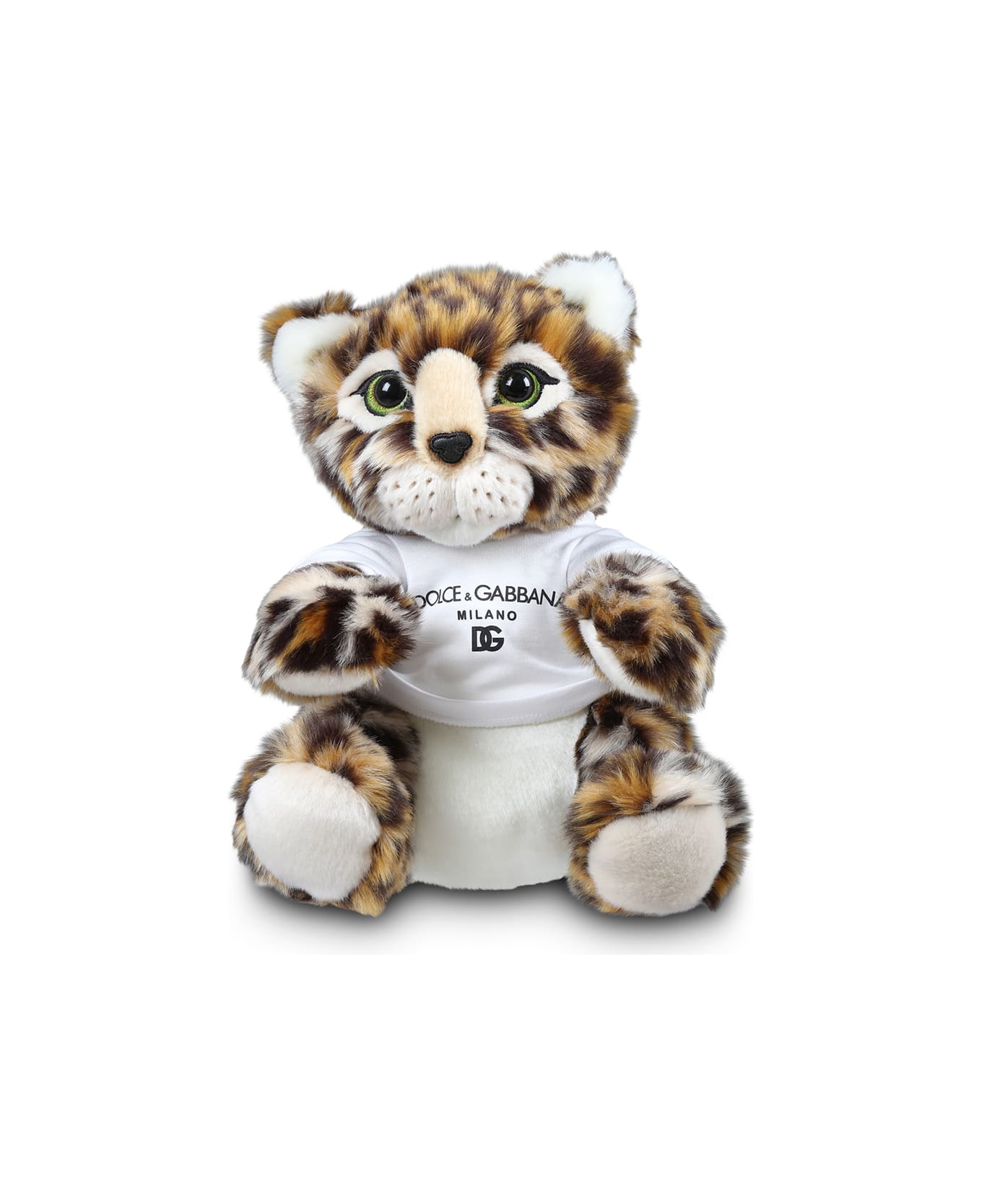 Dolce & Gabbana Multicolor Plush Toy For Kids With Logo - Brown