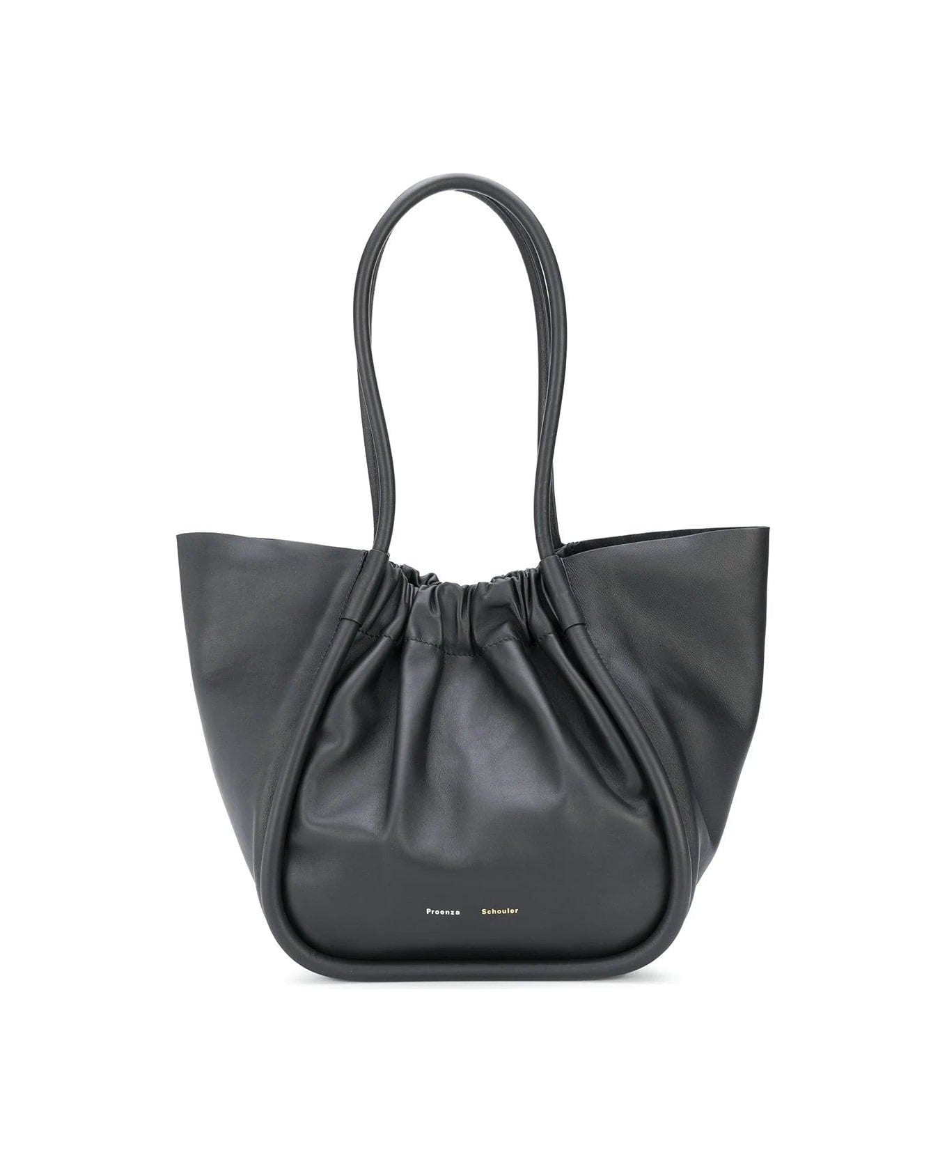 Proenza Schouler Large Ruched Tote Bag - BLACK