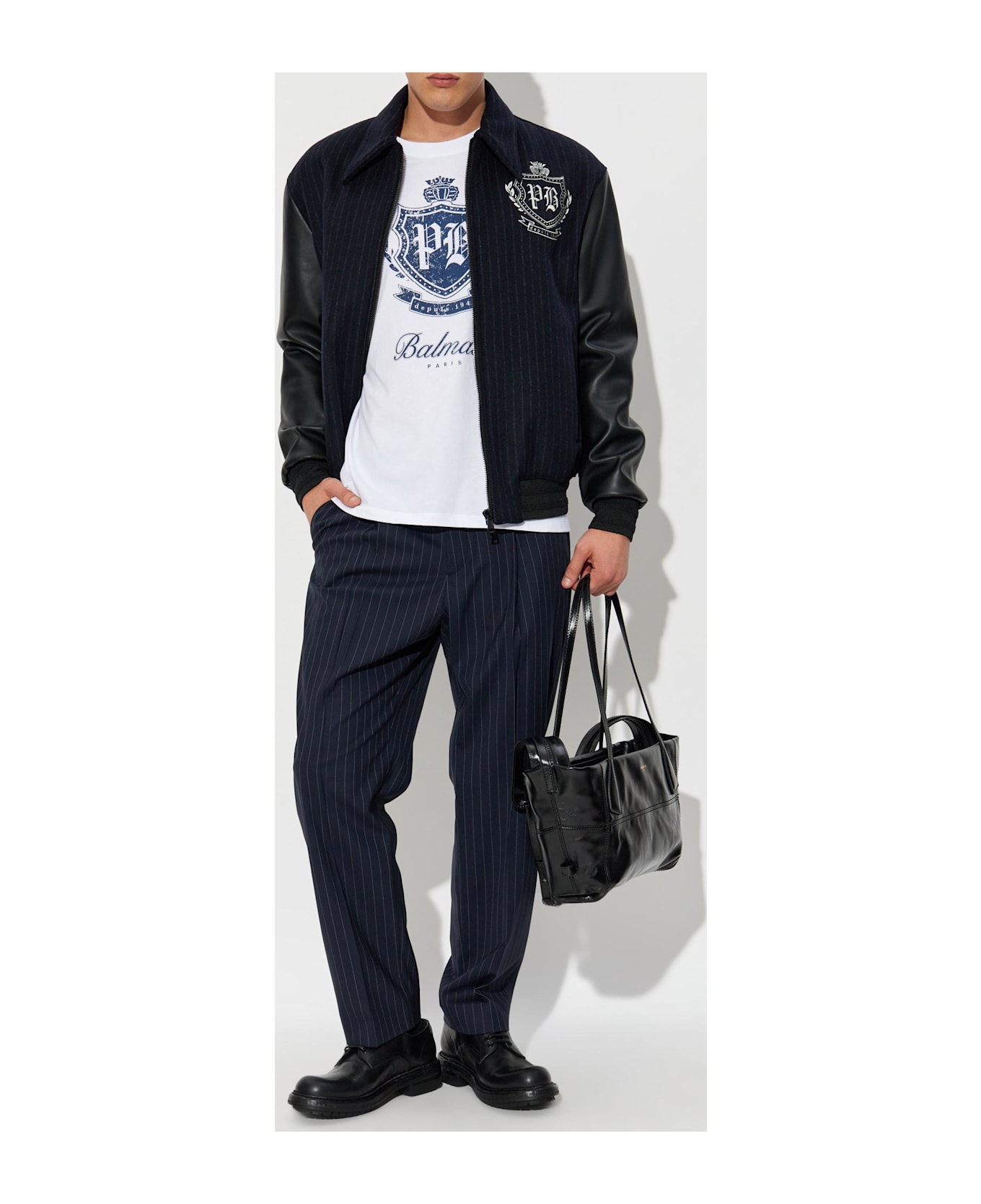 Balmain T-shirt With Printed Logo - WHITE