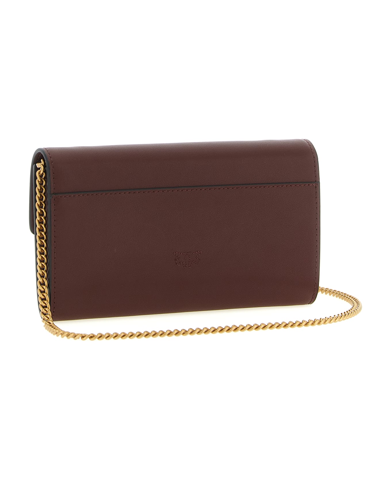 Pinko 'love Simply' Wallet On Chain - Bordeaux