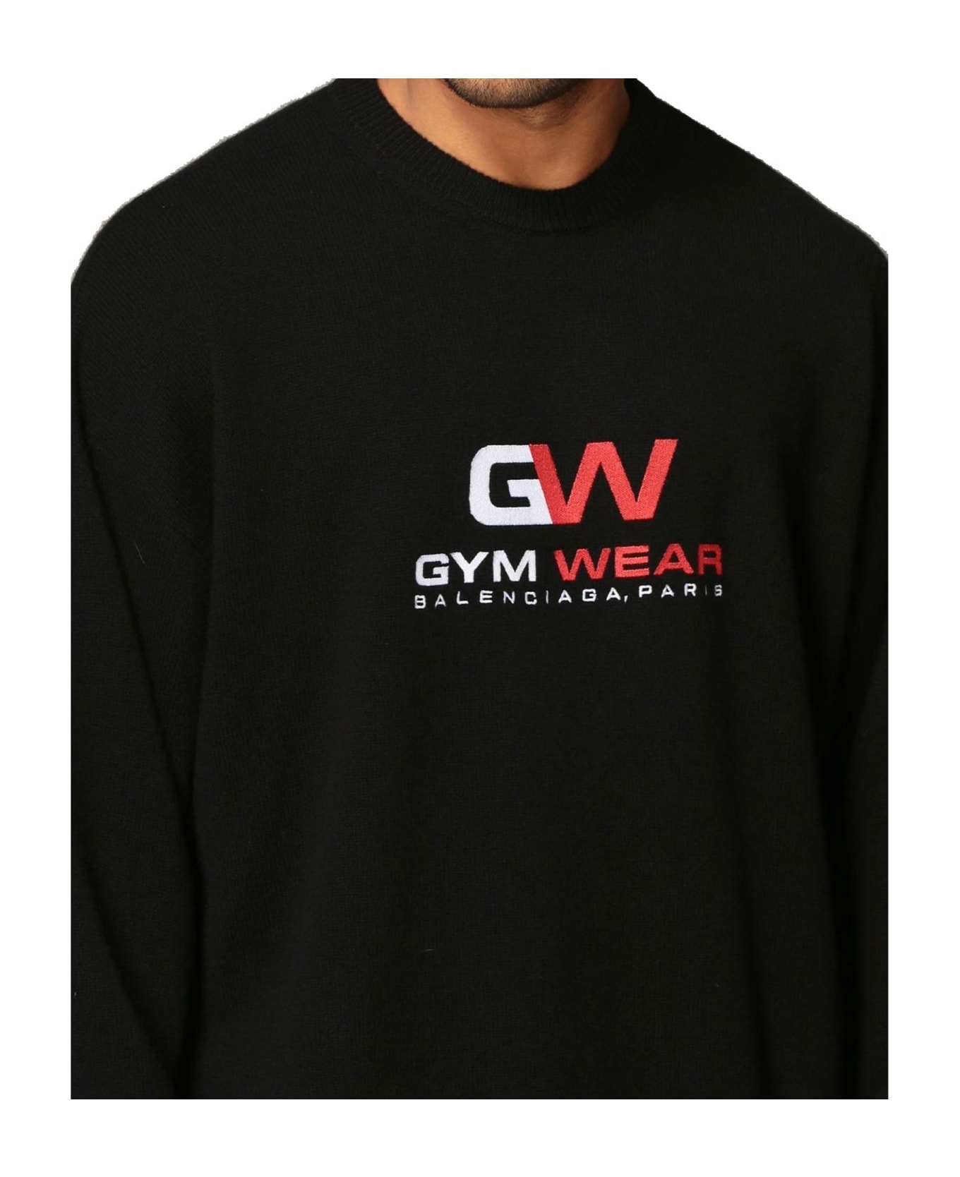 Balenciaga Gym Wear Cashmere Sweater - Black