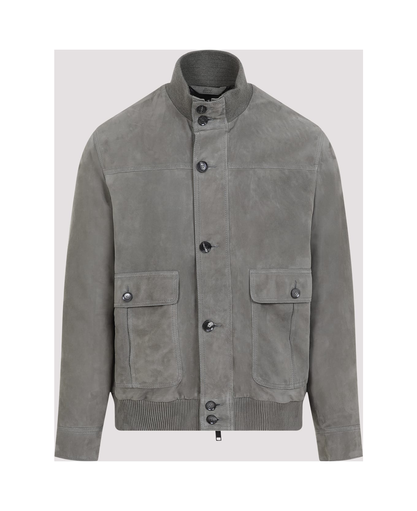 Brioni Suede Leather Blouson - Loden