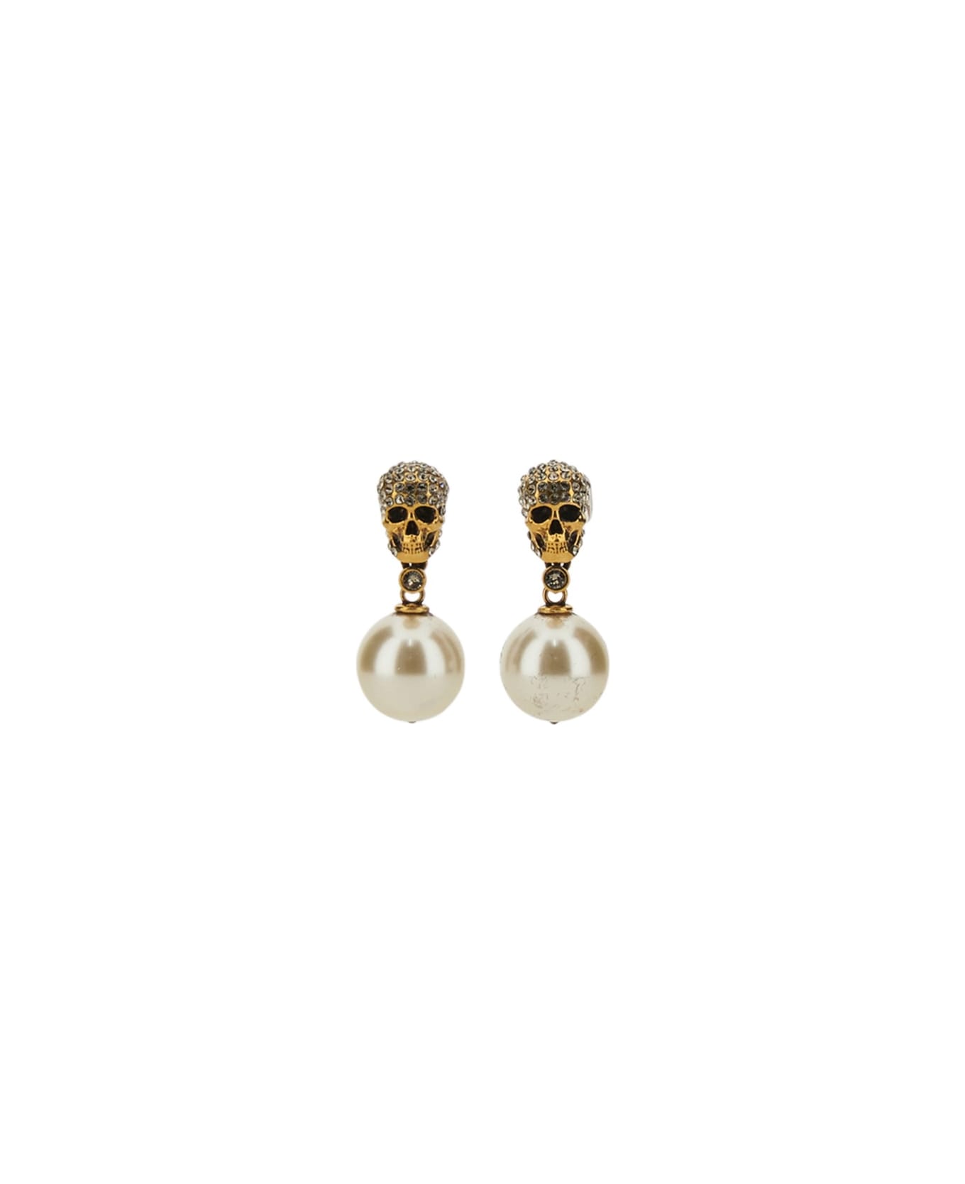 Alexander McQueen Skull Earrings - GOLD