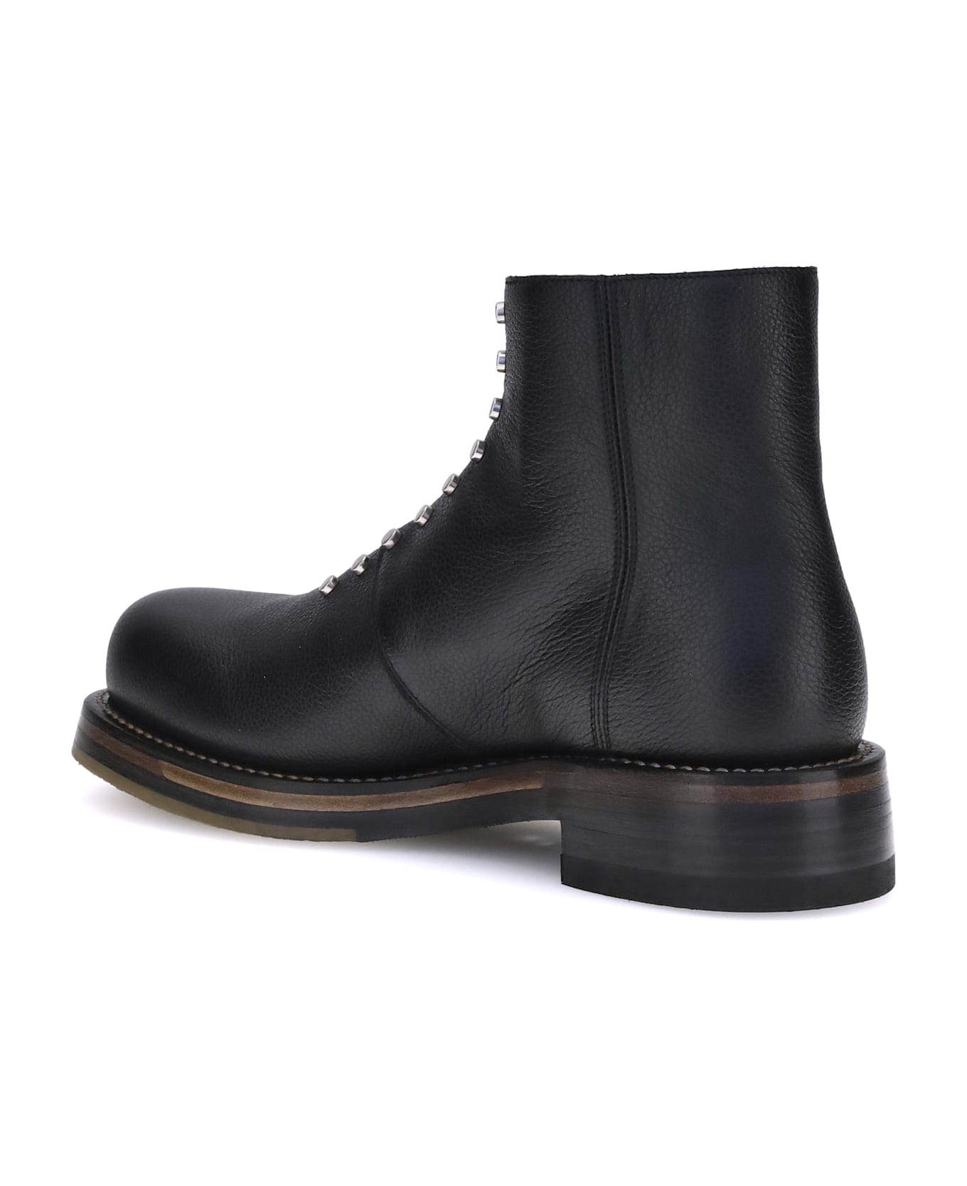 Alexander McQueen Studded Leather Ankle Boots