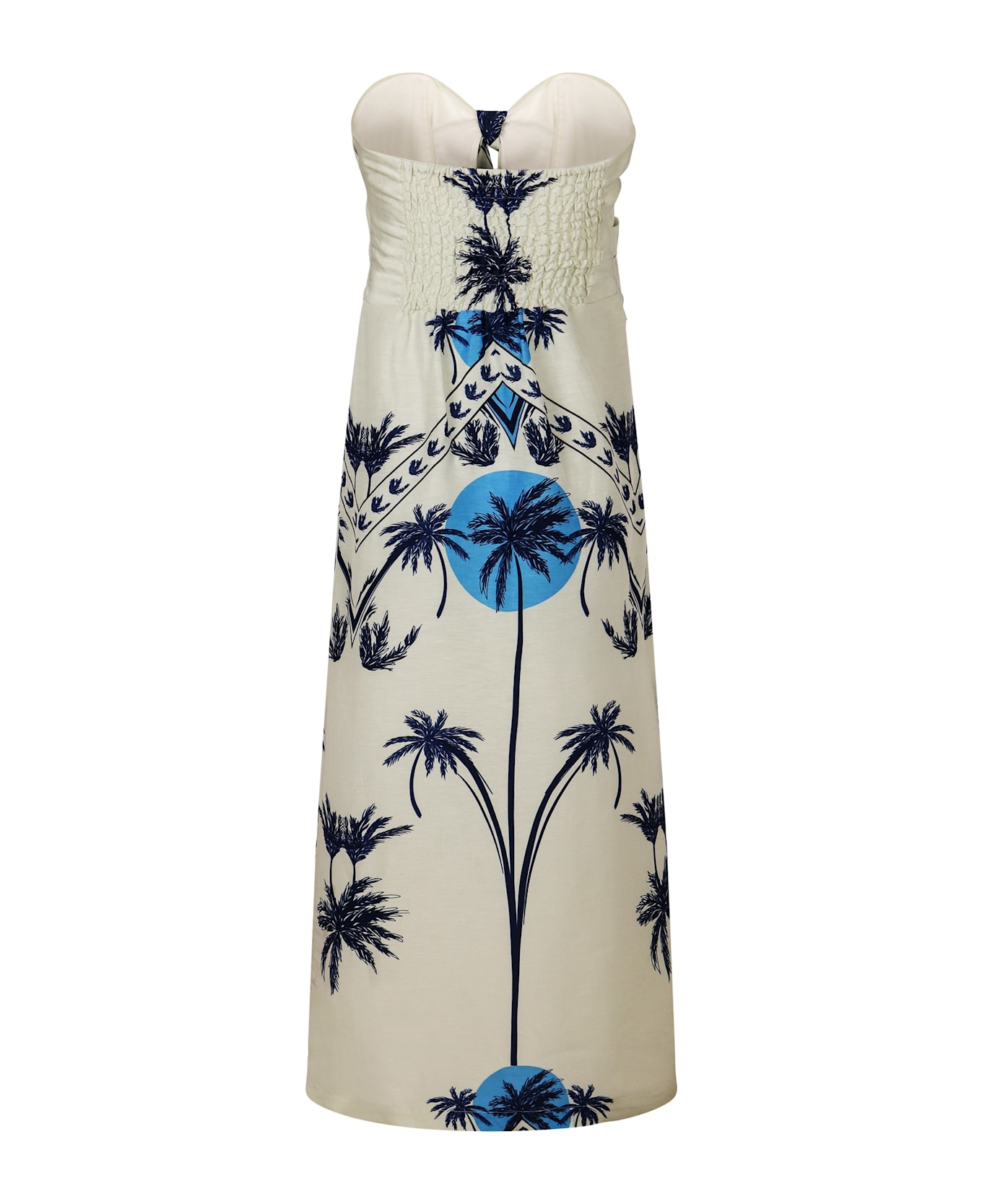 Raquel Diniz Ipanema Linen And Silk Dress - Ecru