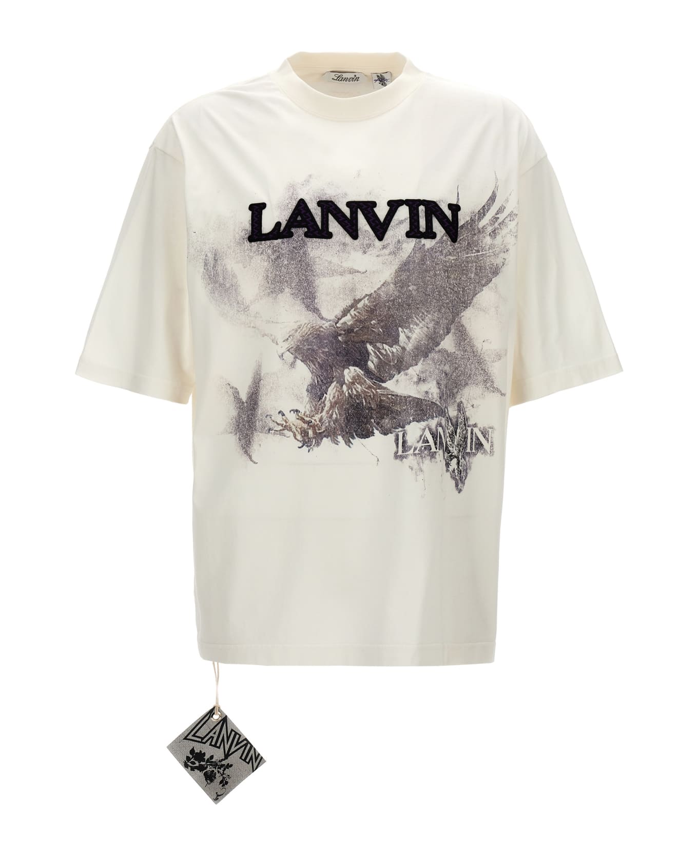 Lanvin Logo Print T-shirt - White