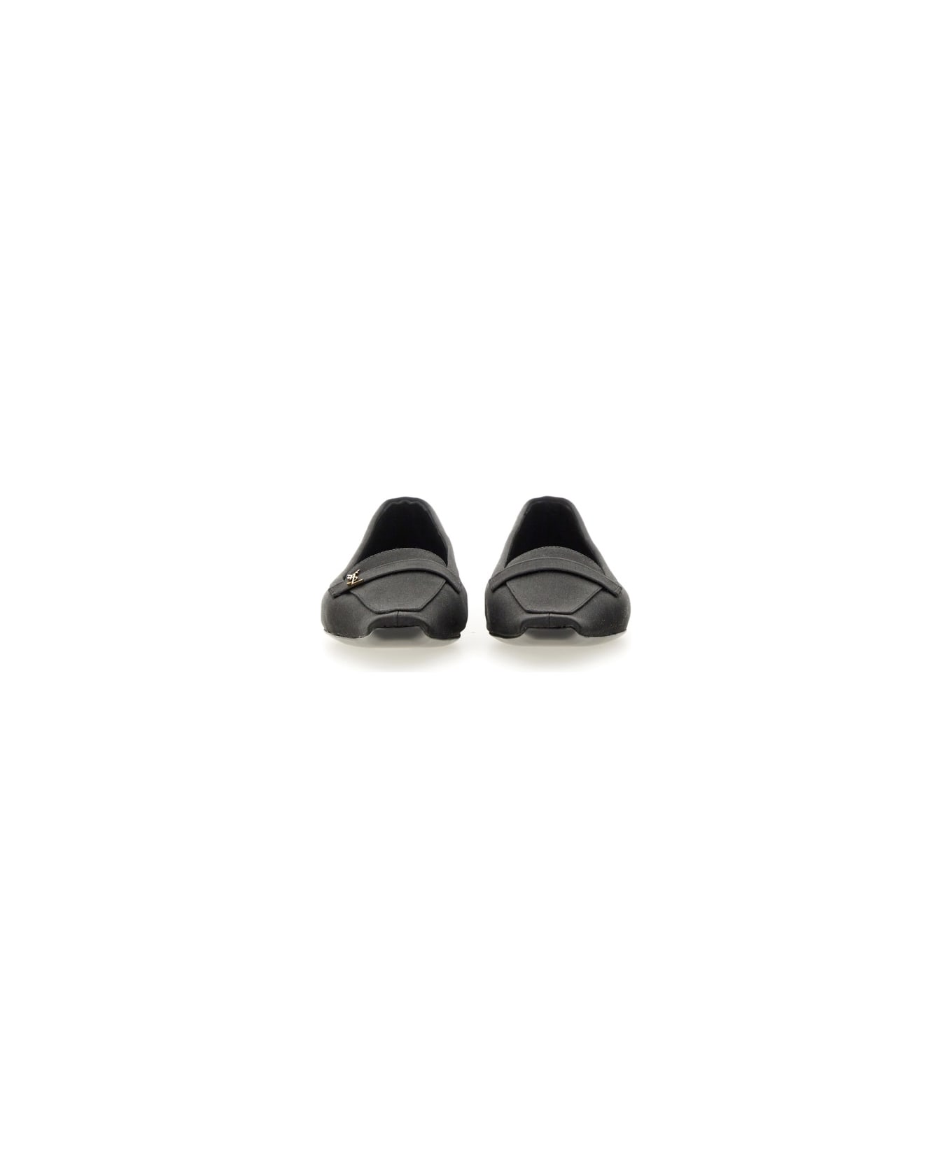 Saint Laurent Crepe Satin 
poppy
 Ballerina - BLACK