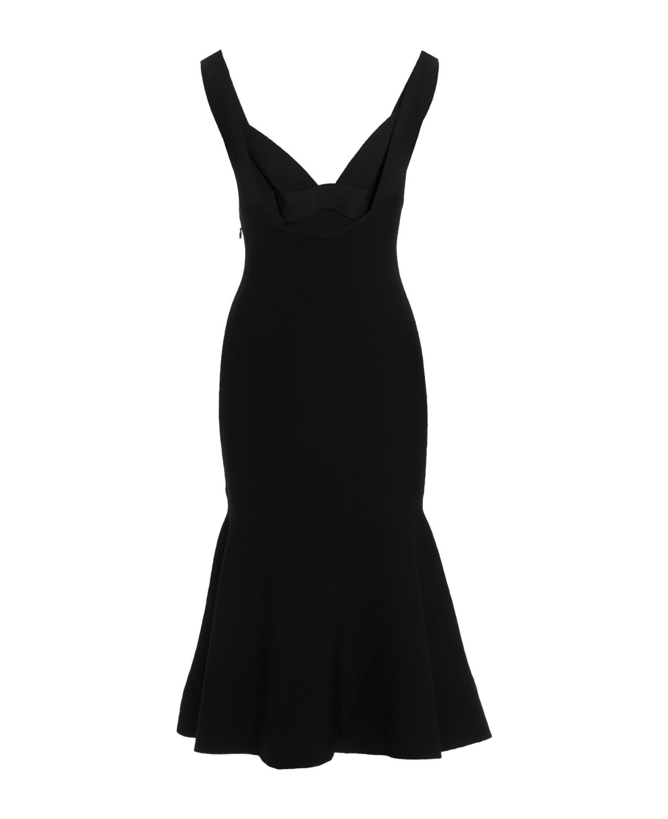 Roland Mouret Stretch Knit Midi Dress - Black  